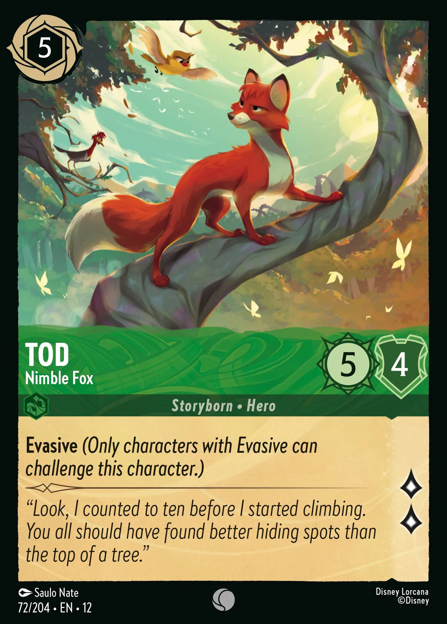 Tod - Nimble Fox — Wilds Unknown — Lorcana