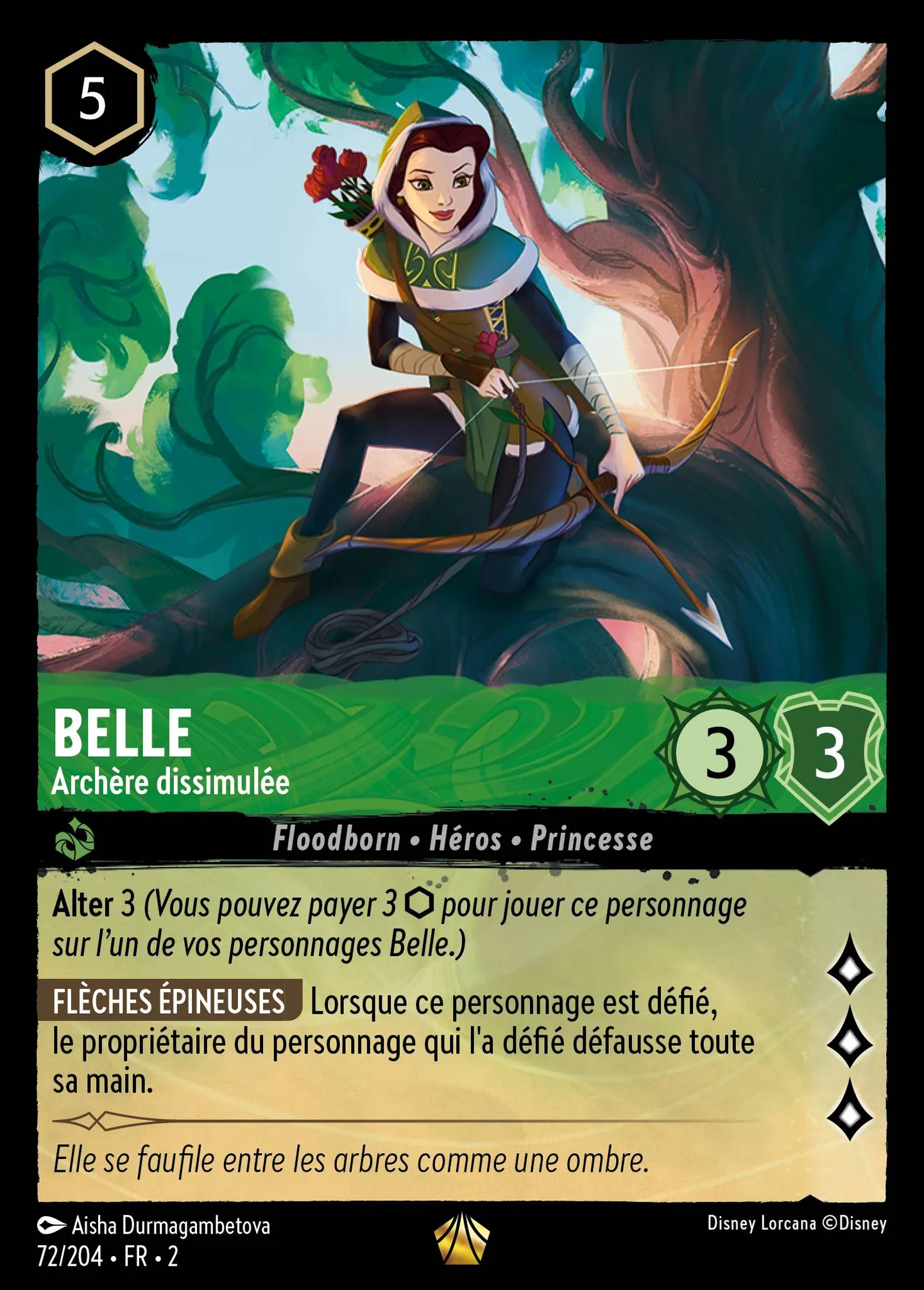Belle - Archère dissimulée — Rise of the Floodborn — Lorcana