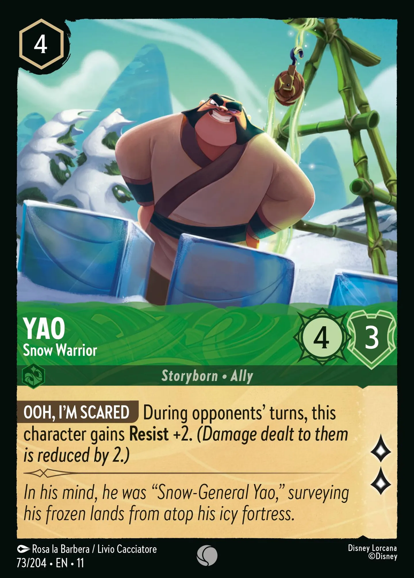Yao - Snow Warrior — Winterspell — Lorcana