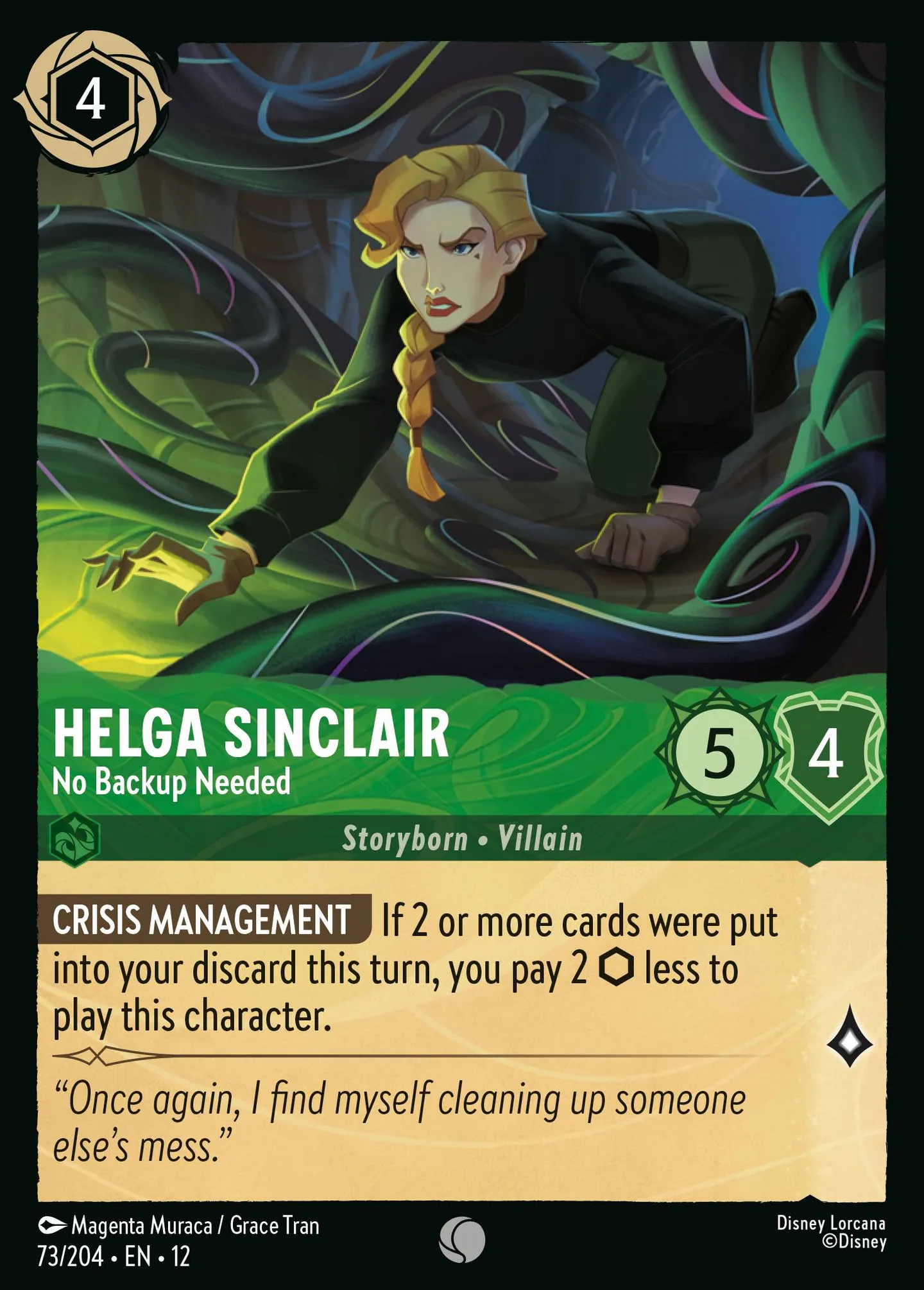 Helga Sinclair - No Backup Needed — Wilds Unknown — Lorcana