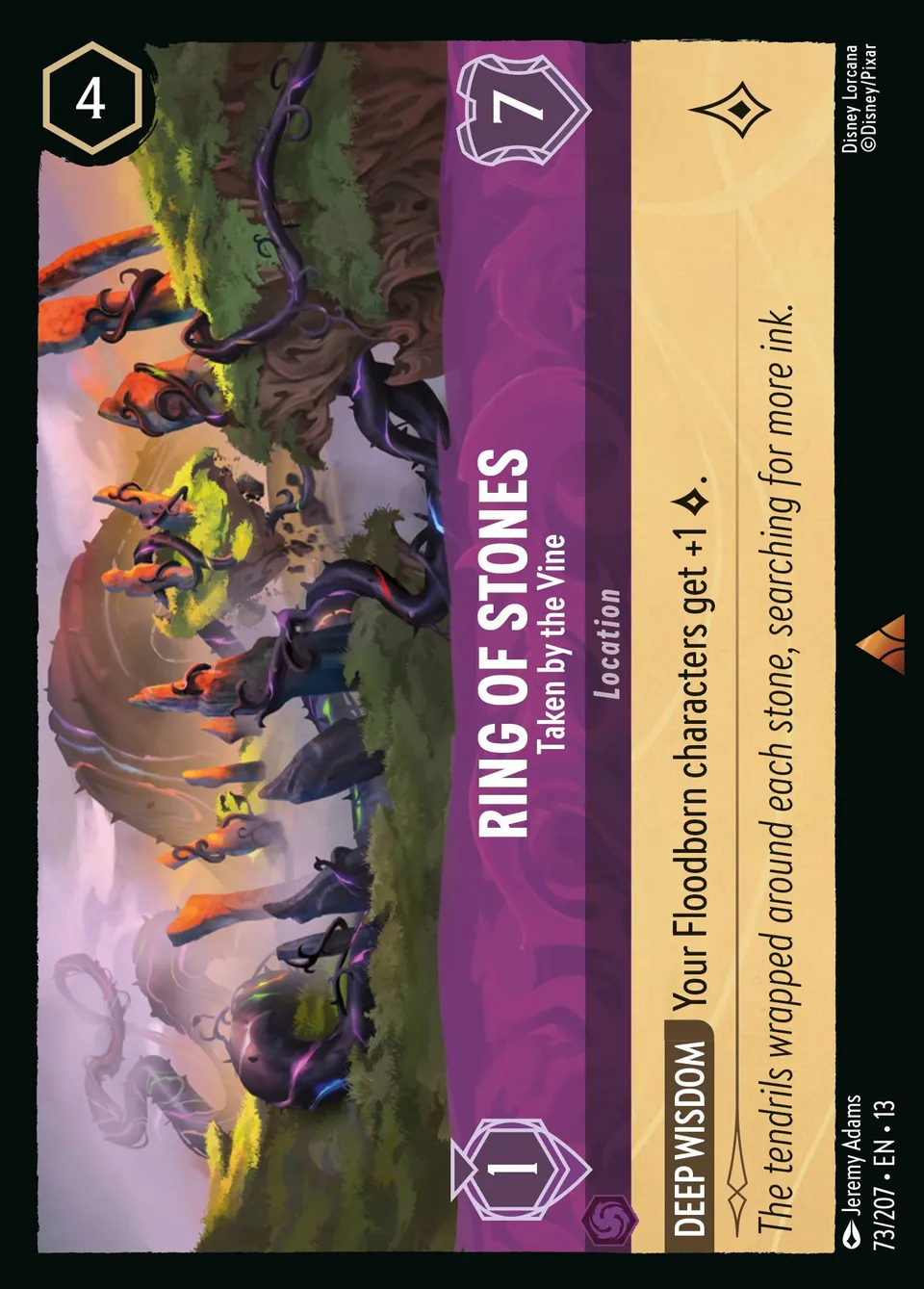 Ring of Stones - Taken by the Vine from Attack of the Vine! - Lorcana
