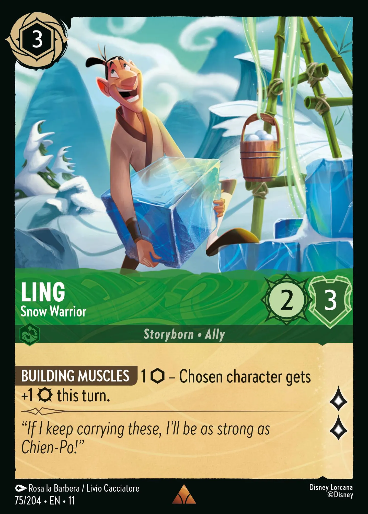 Ling - Guerrier des neiges — Winterspell — Lorcana