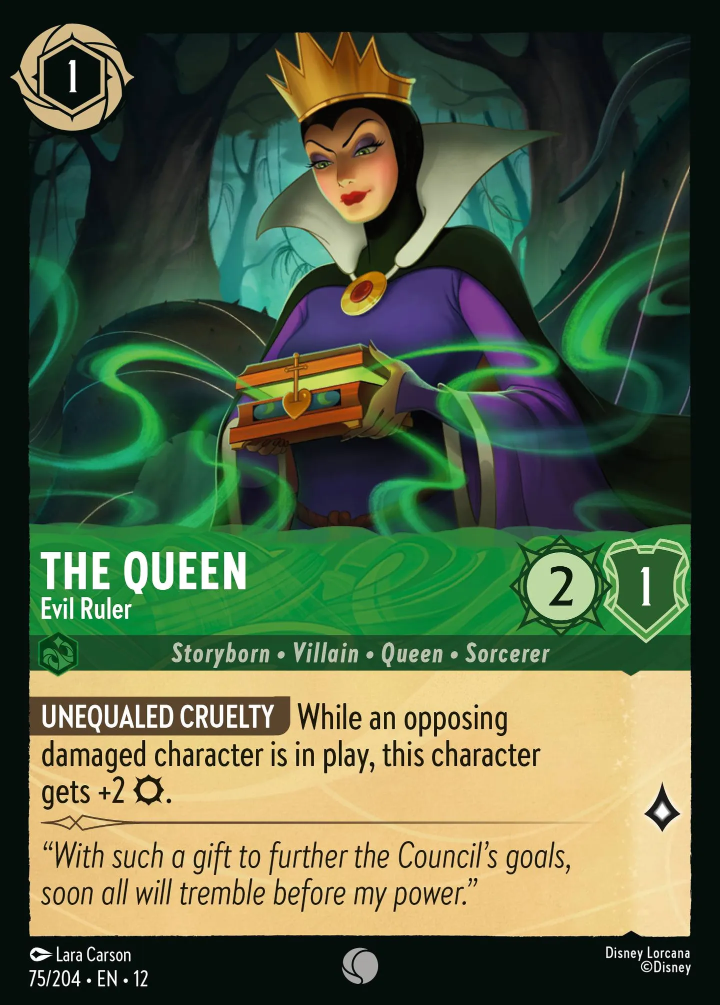 The Queen - Evil Ruler — Wilds Unknown — Lorcana