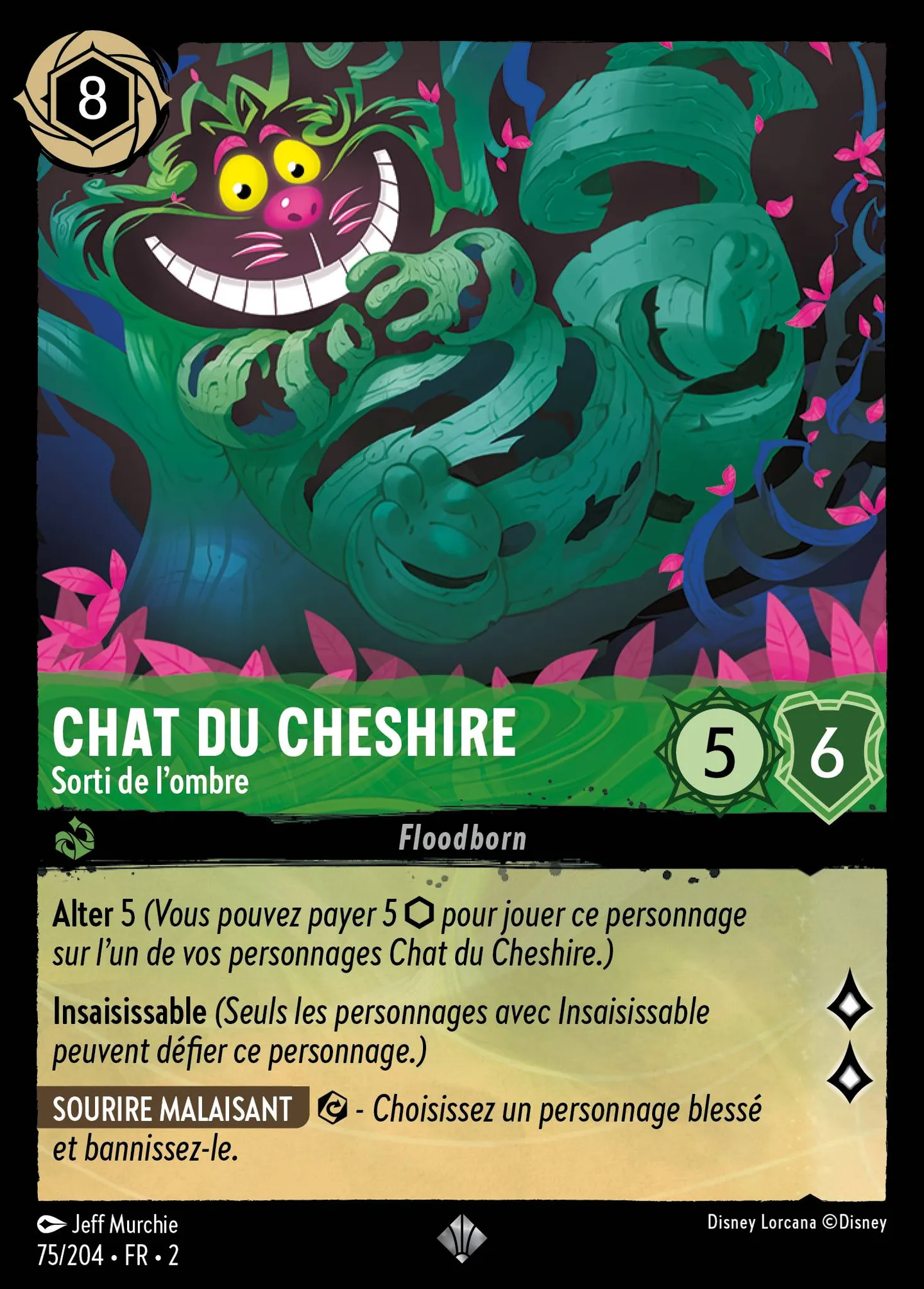 Chat du Cheshire - Sorti de l'ombre — Rise of the Floodborn — Lorcana
