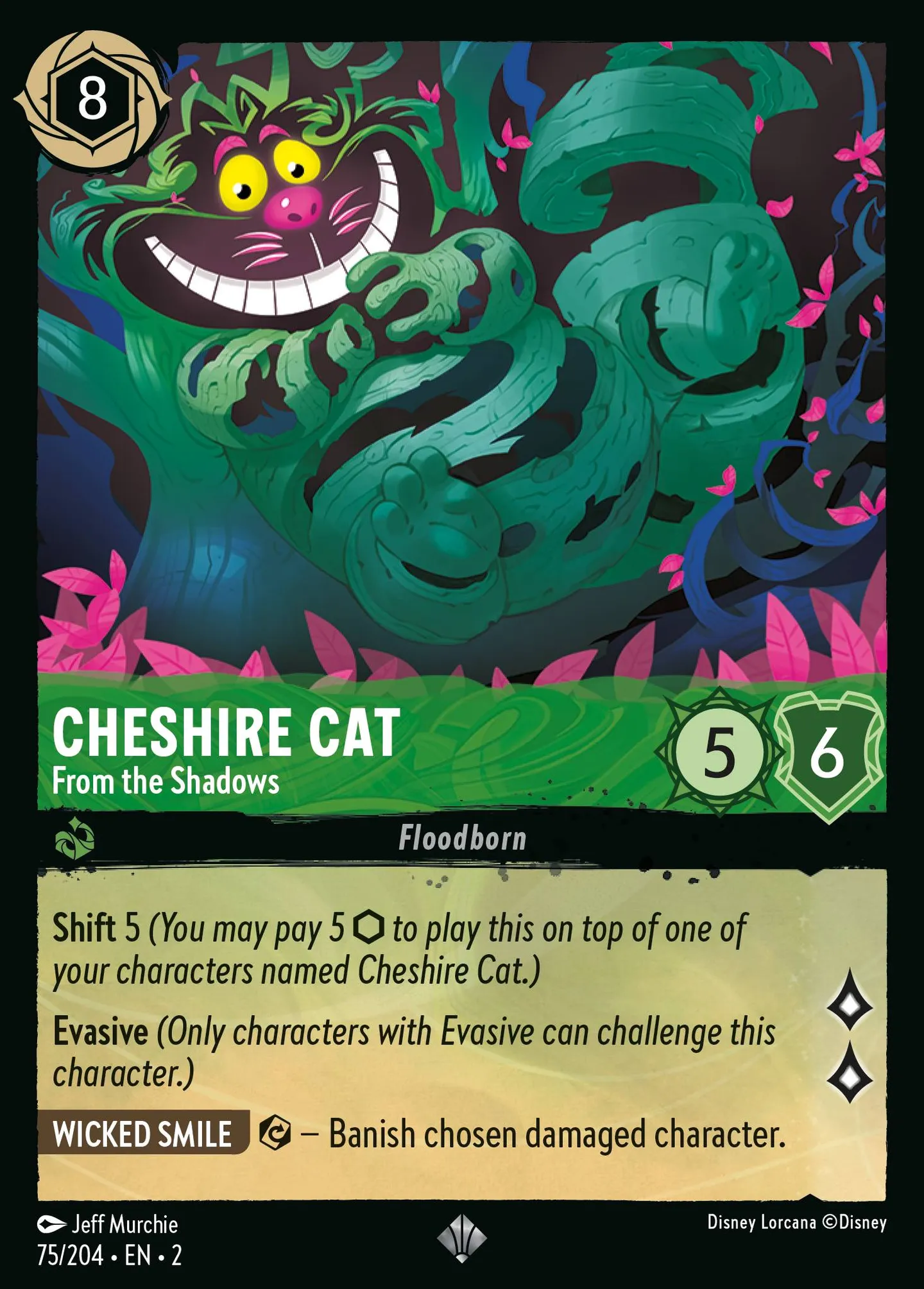 Cheshire Cat - From the Shadows — Rise of the Floodborn — Lorcana