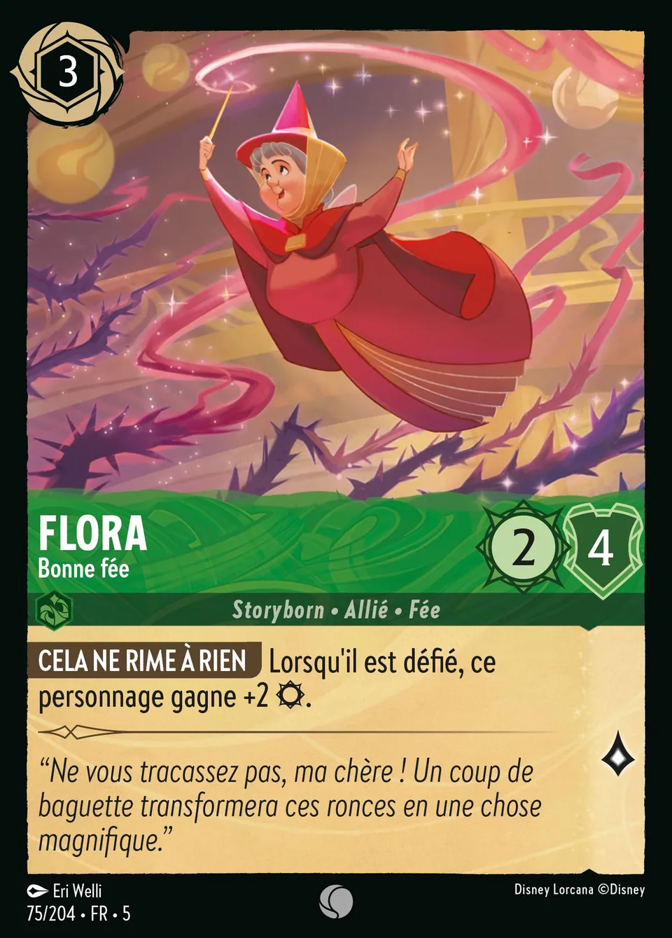 Flora - Bonne fée from Shimmering Skies - Lorcana