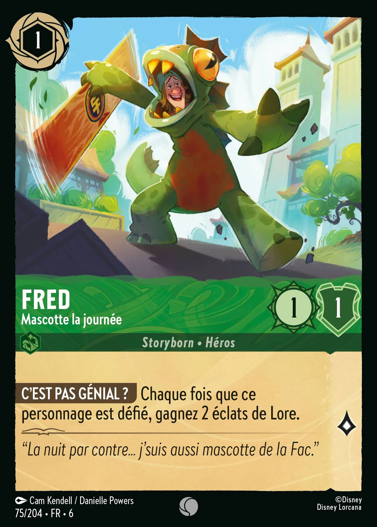 Fred - Mascotte la journée — Azurite Sea — Lorcana