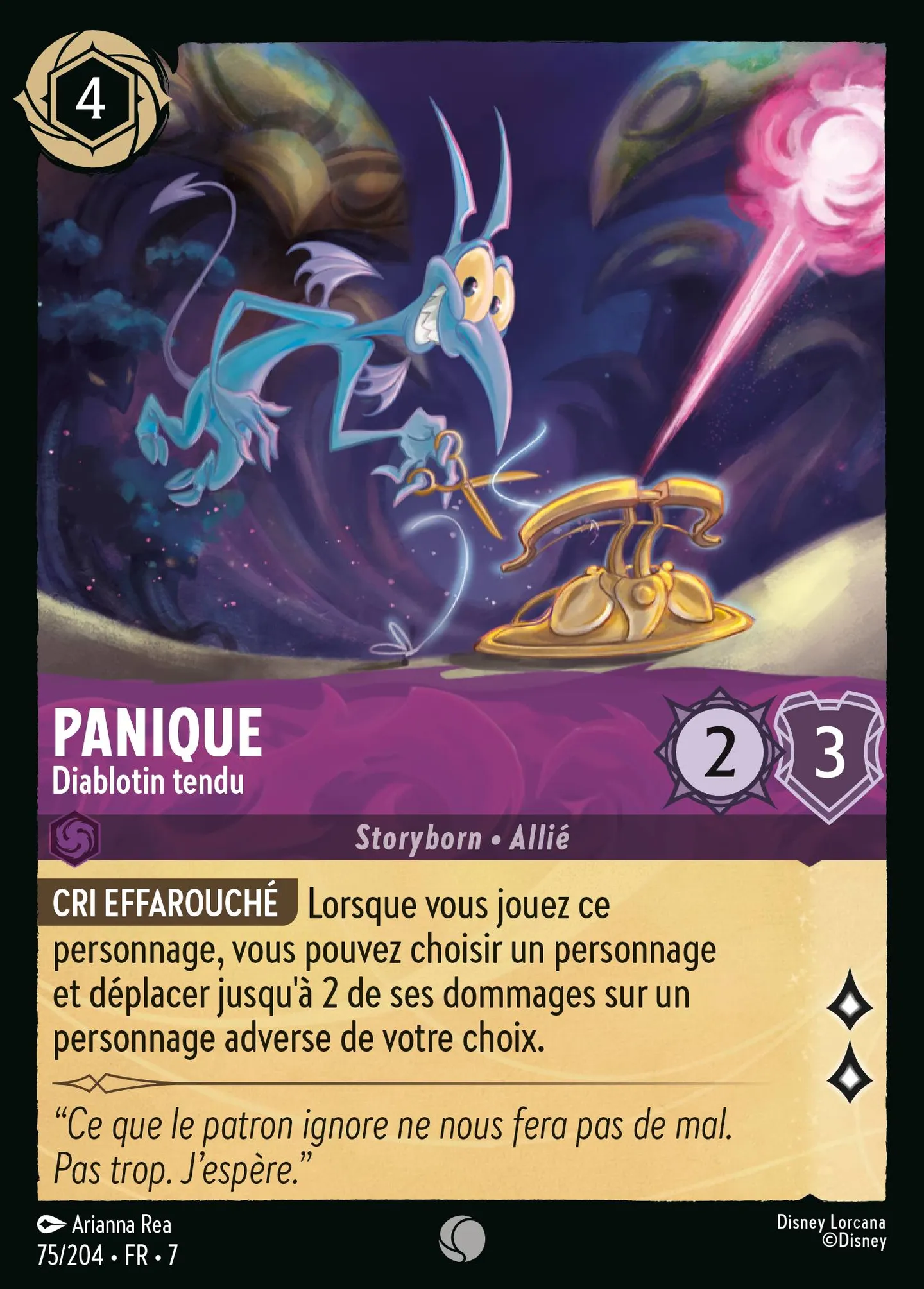 Panique - Diablotin tendu — Archazia's Island — Lorcana