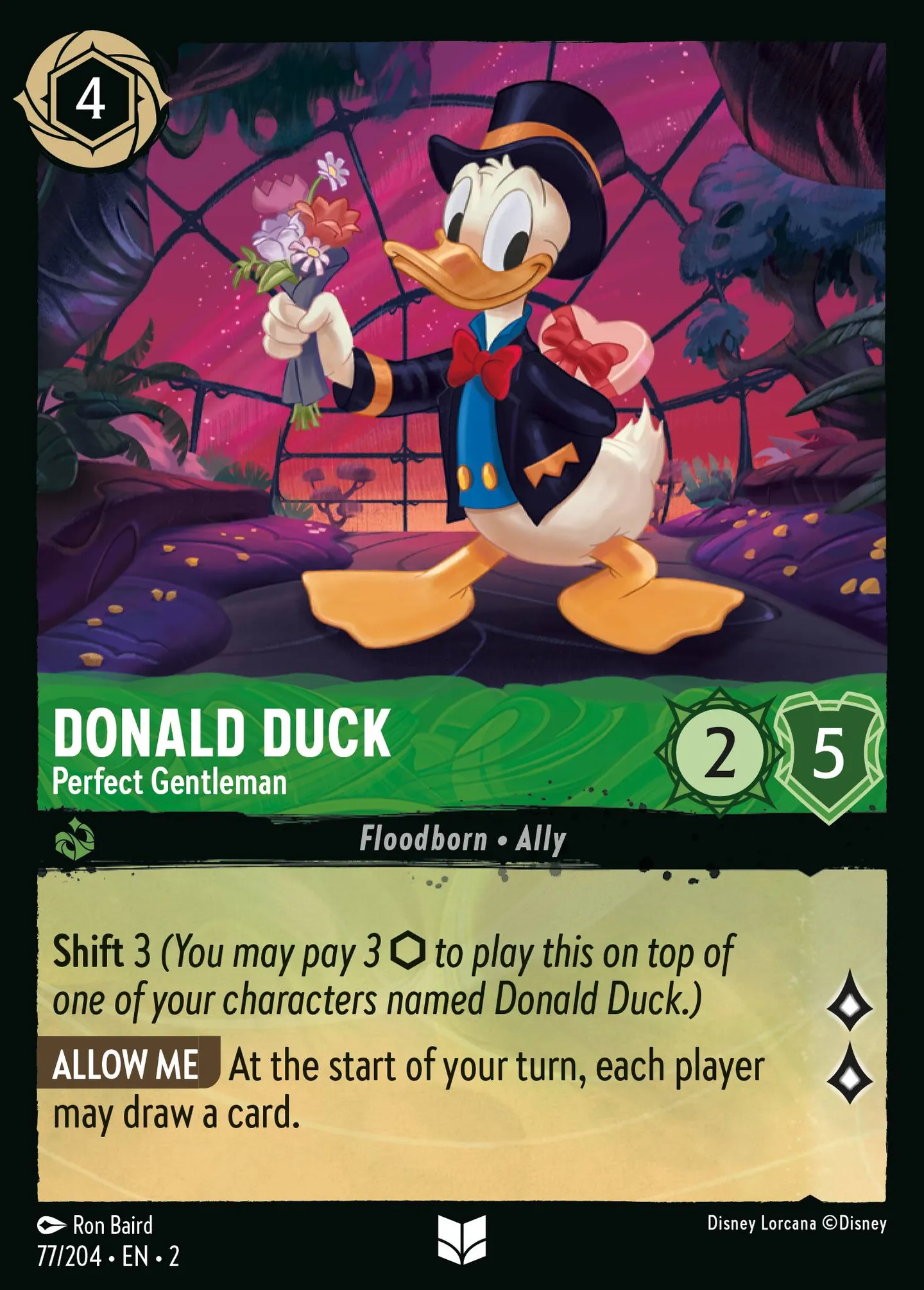 Donald Duck - Perfect Gentleman — Rise of the Floodborn — Lorcana