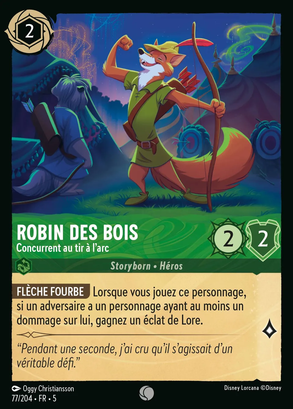 Robin des Bois - Concurrent au tir à l'arc from Shimmering Skies - Lorcana