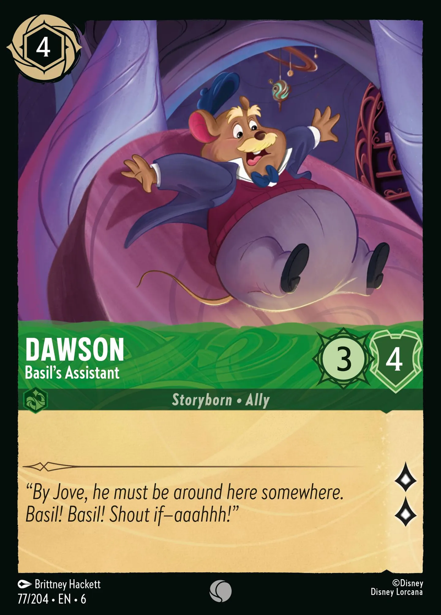 Dawson - Basil's Assistant — Azurite Sea — Lorcana