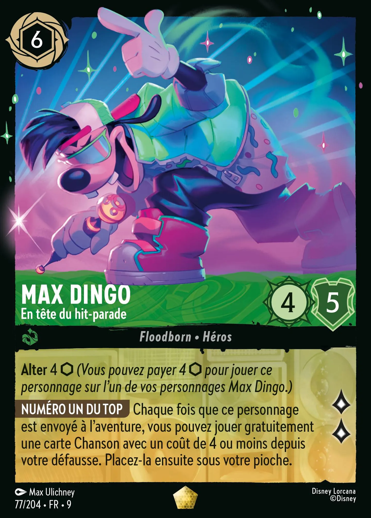 Max Dingo - En tête du hit-parade — Fabled — Lorcana