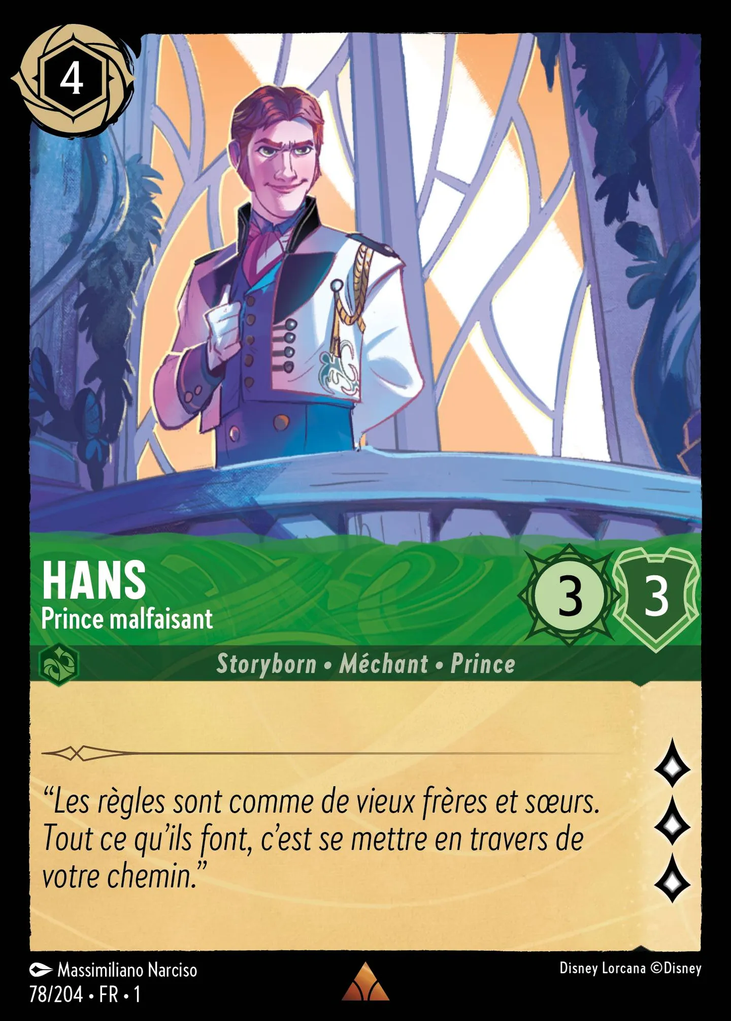Hans - Prince malfaisant — The First Chapter — Lorcana