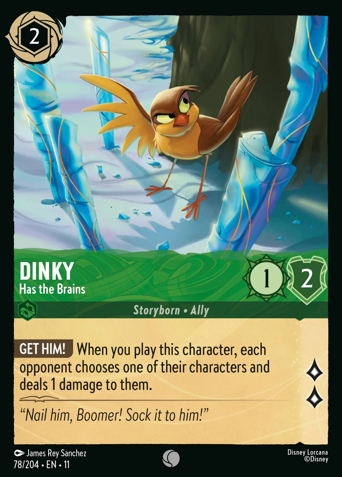 Dinky - Has the Brains — Winterspell — Lorcana