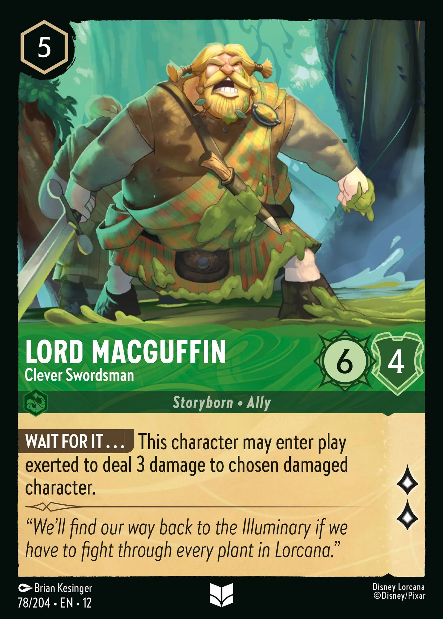 Lord MacGuffin - Clever Swordsman — Wilds Unknown — Lorcana