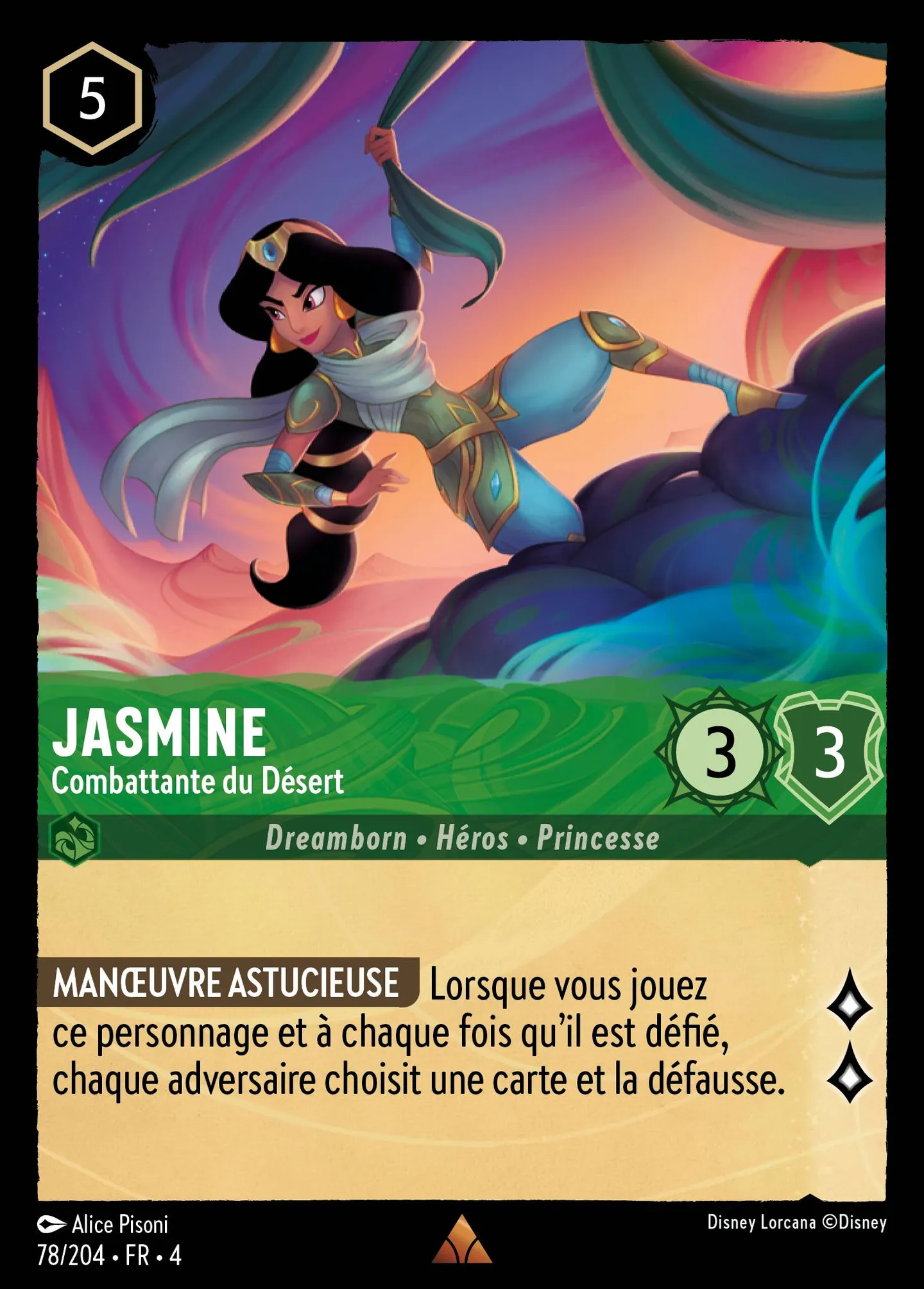 Jasmine - Combattante du Désert — Ursula's Return — Lorcana