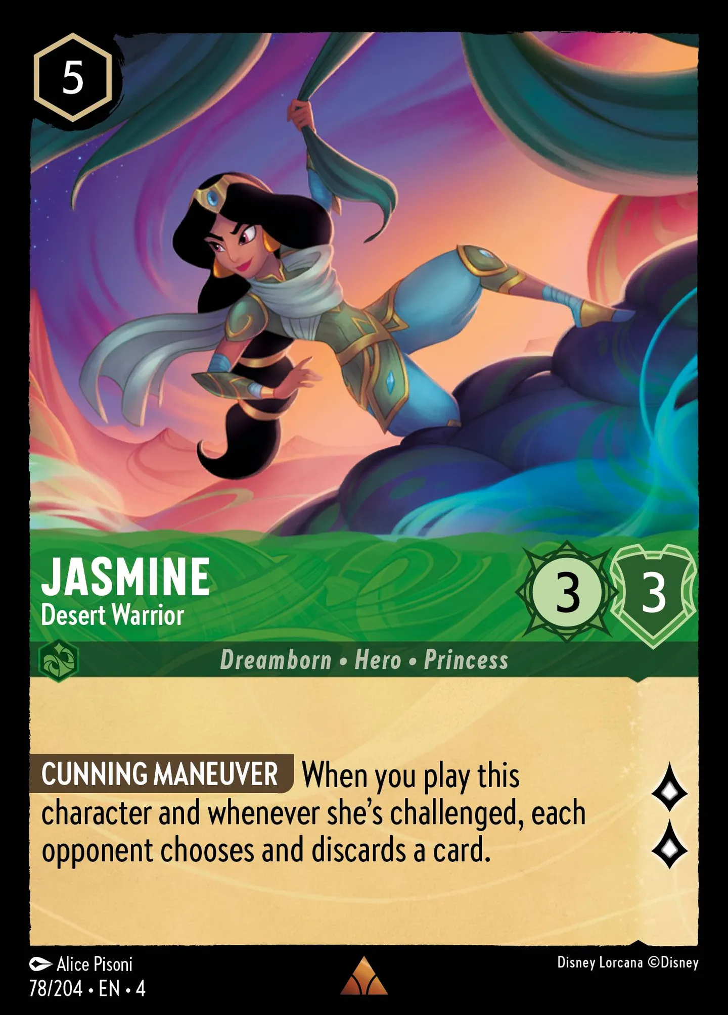 Jasmine - Combattante du Désert — Ursula's Return — Lorcana