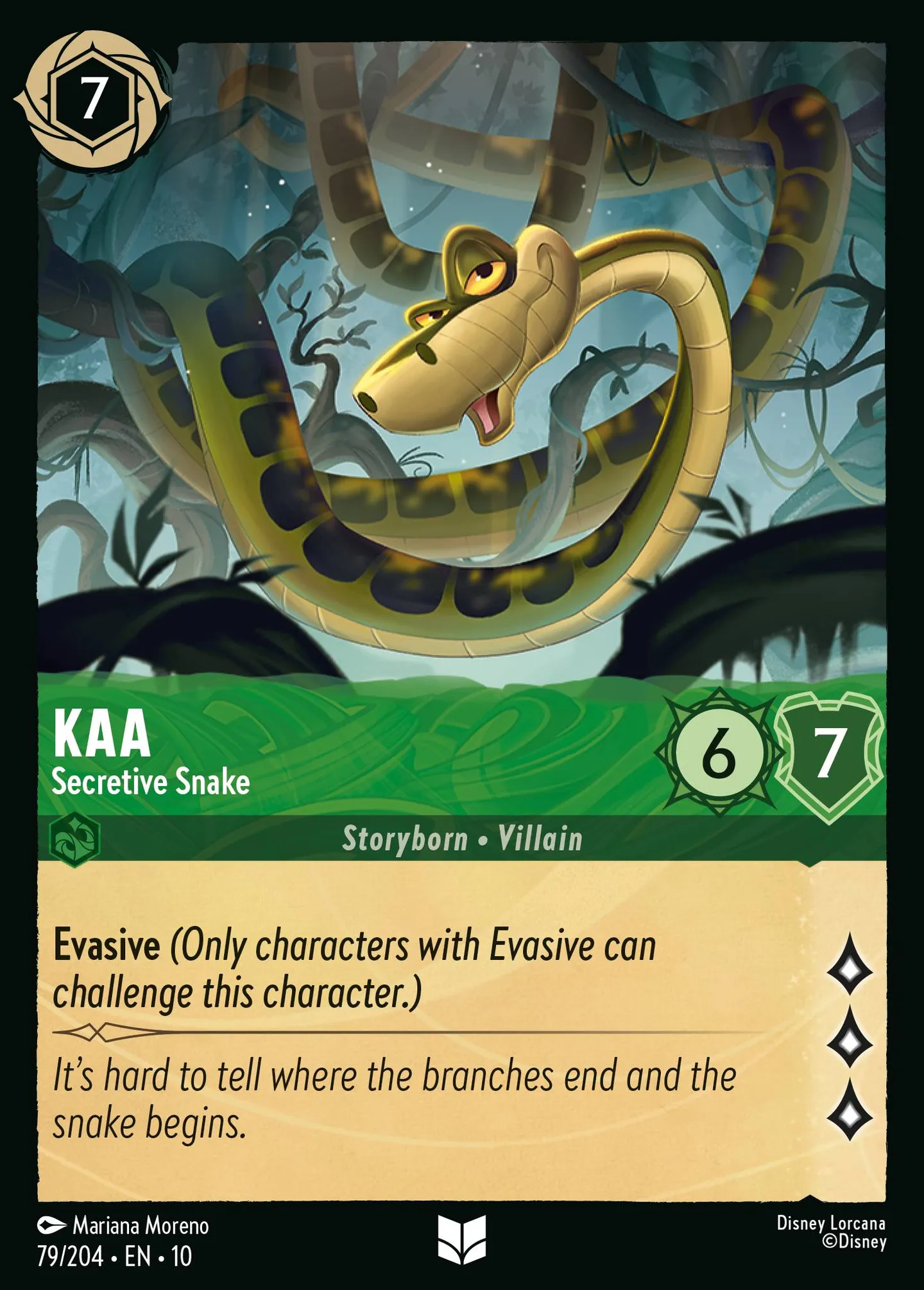 Kaa - Secretive Snake — Whispers in the Well — Lorcana