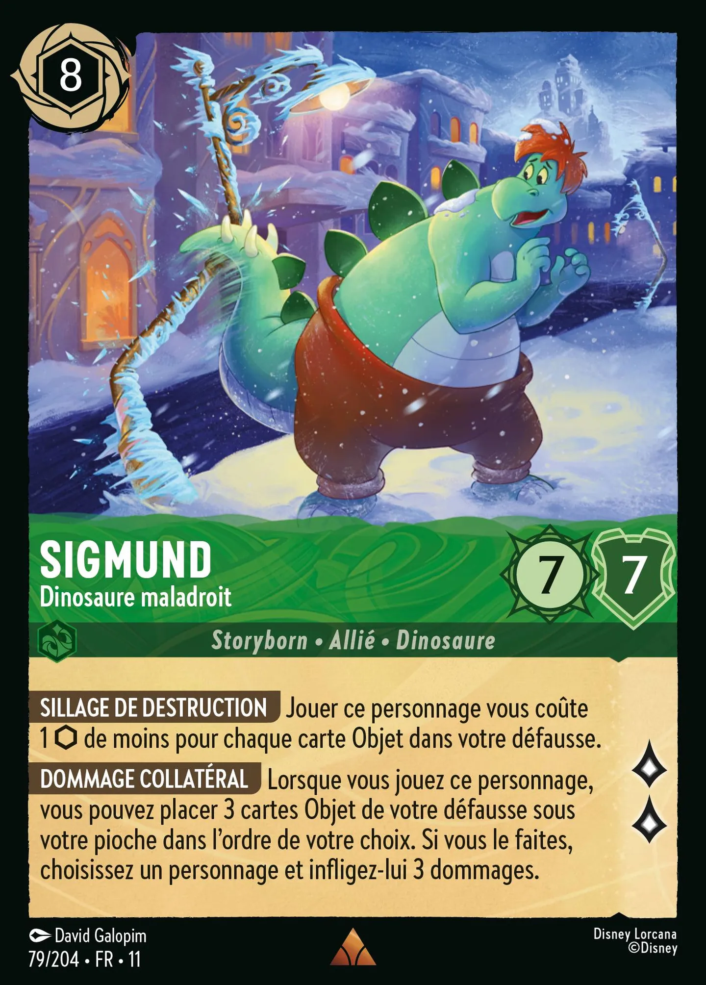 Sigmund - Dinosaure maladroit — Winterspell — Lorcana