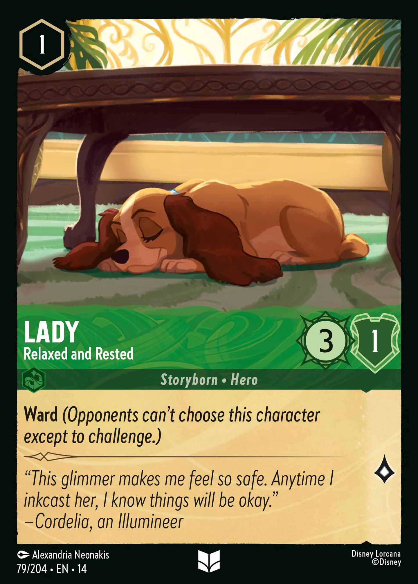 Lady - Relaxed and Rested — Hyperia City — Lorcana