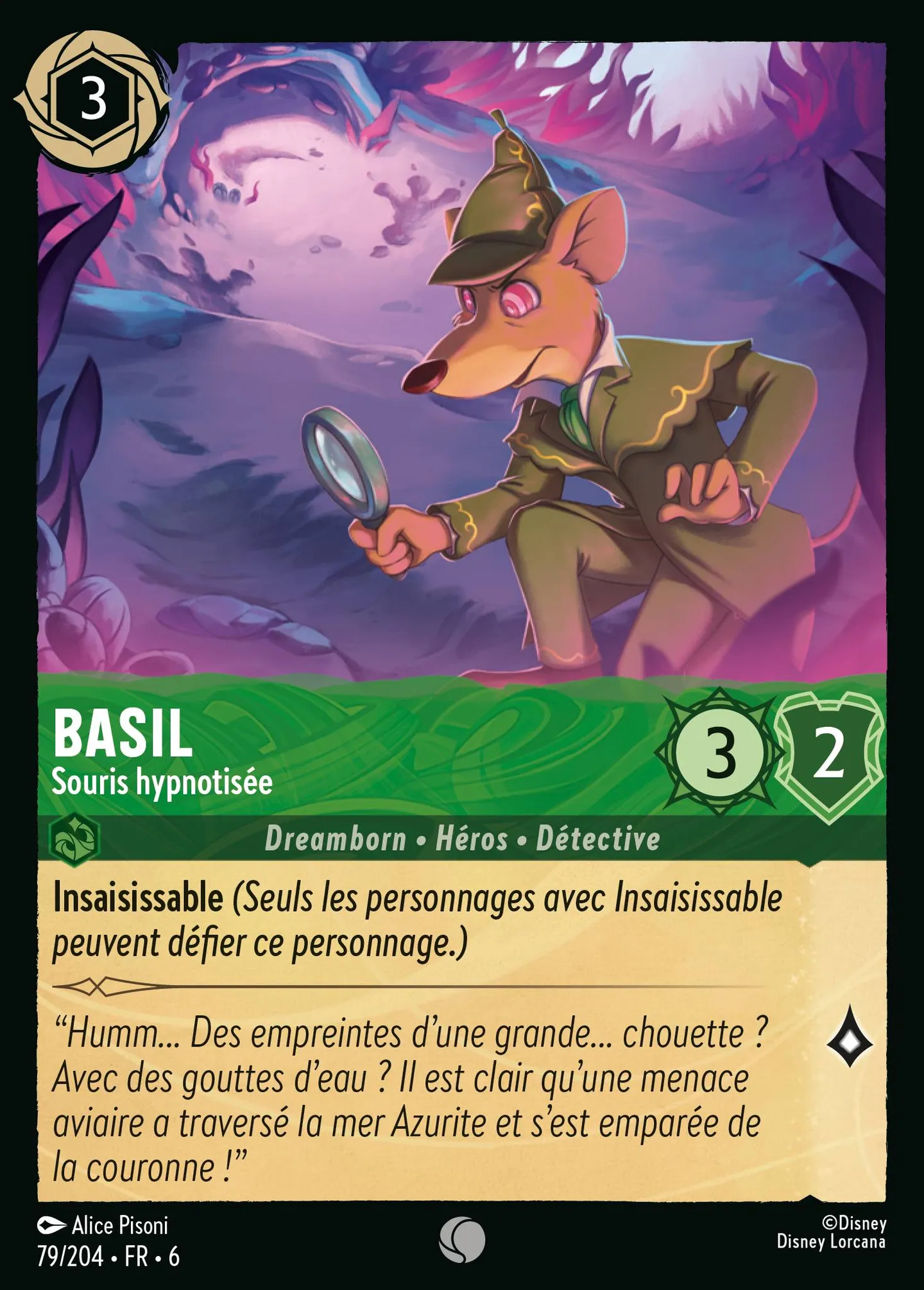 Basil - Souris hypnotisée — Azurite Sea — Lorcana