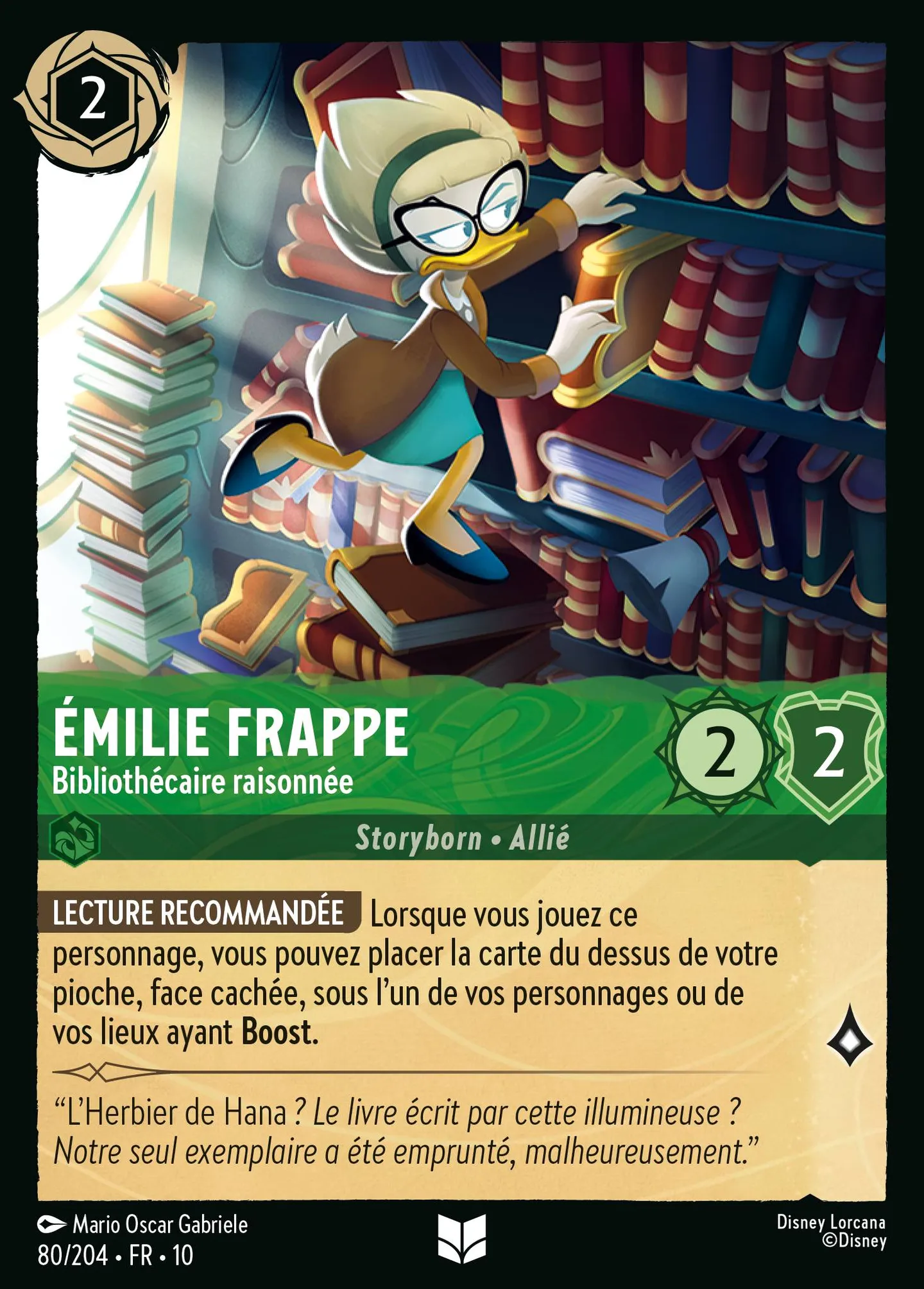 Émilie Frappe - Bibliothécaire raisonnée — Whispers in the Well — Lorcana