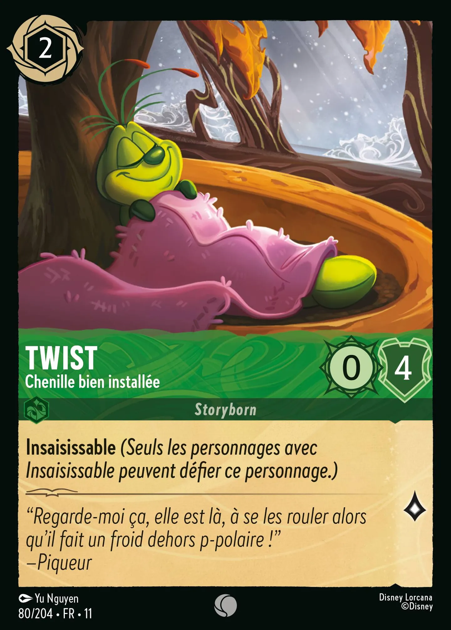 Twist - Chenille bien installée — Winterspell — Lorcana