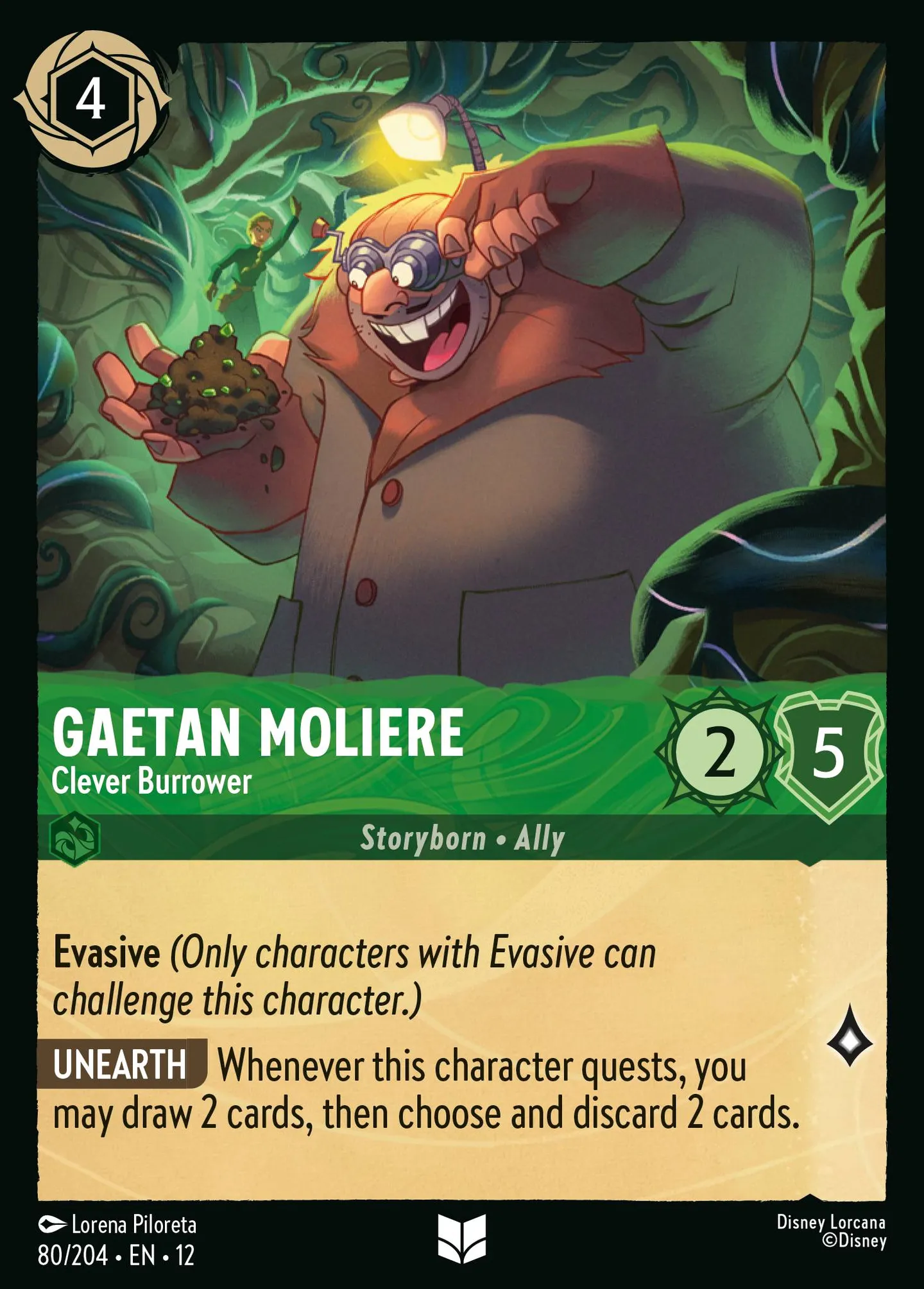 Gaetan Moliere - Clever Burrower — Wilds Unknown — Lorcana