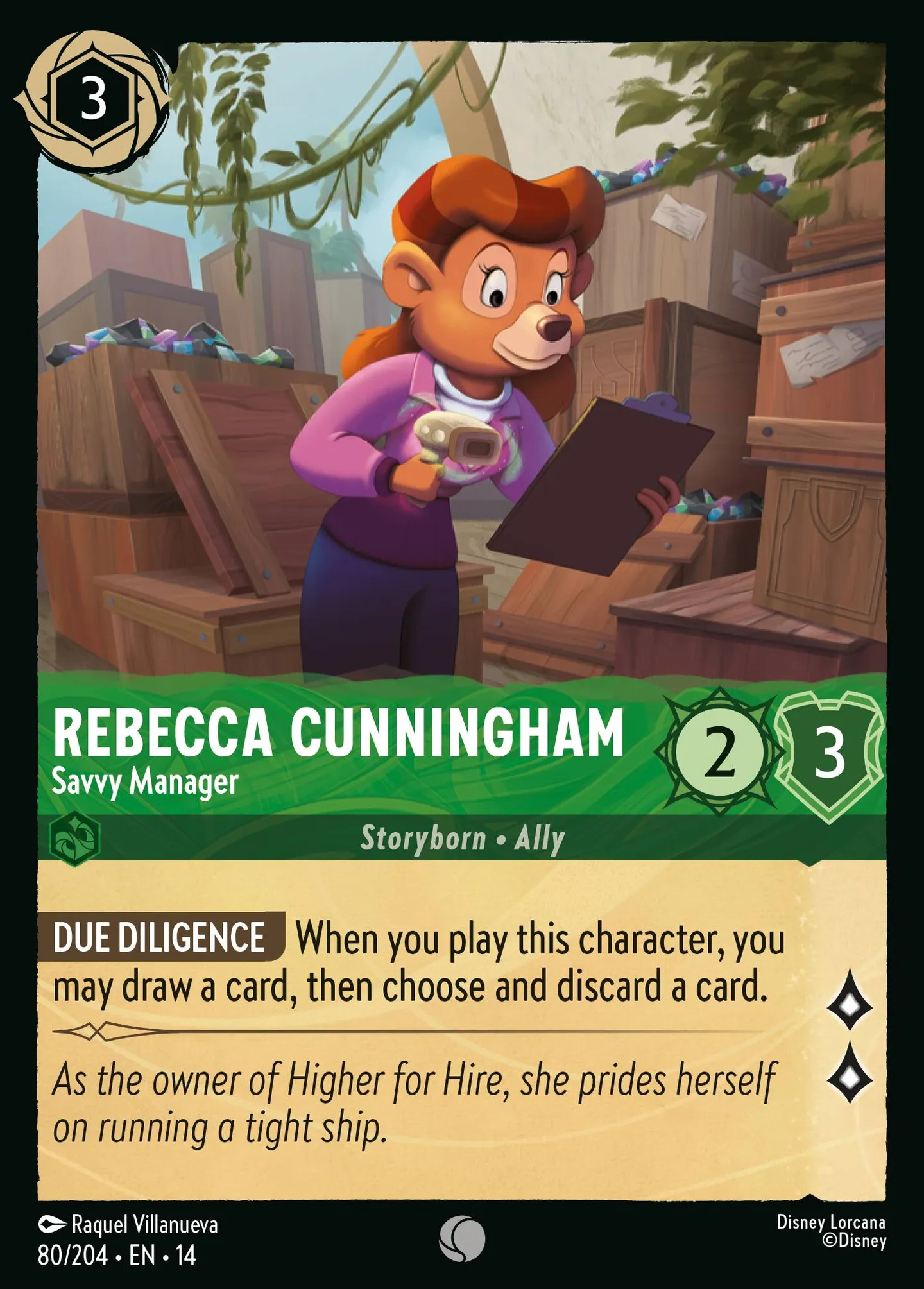 Rebecca Cunningham - Savvy Manager — Hyperia City — Lorcana