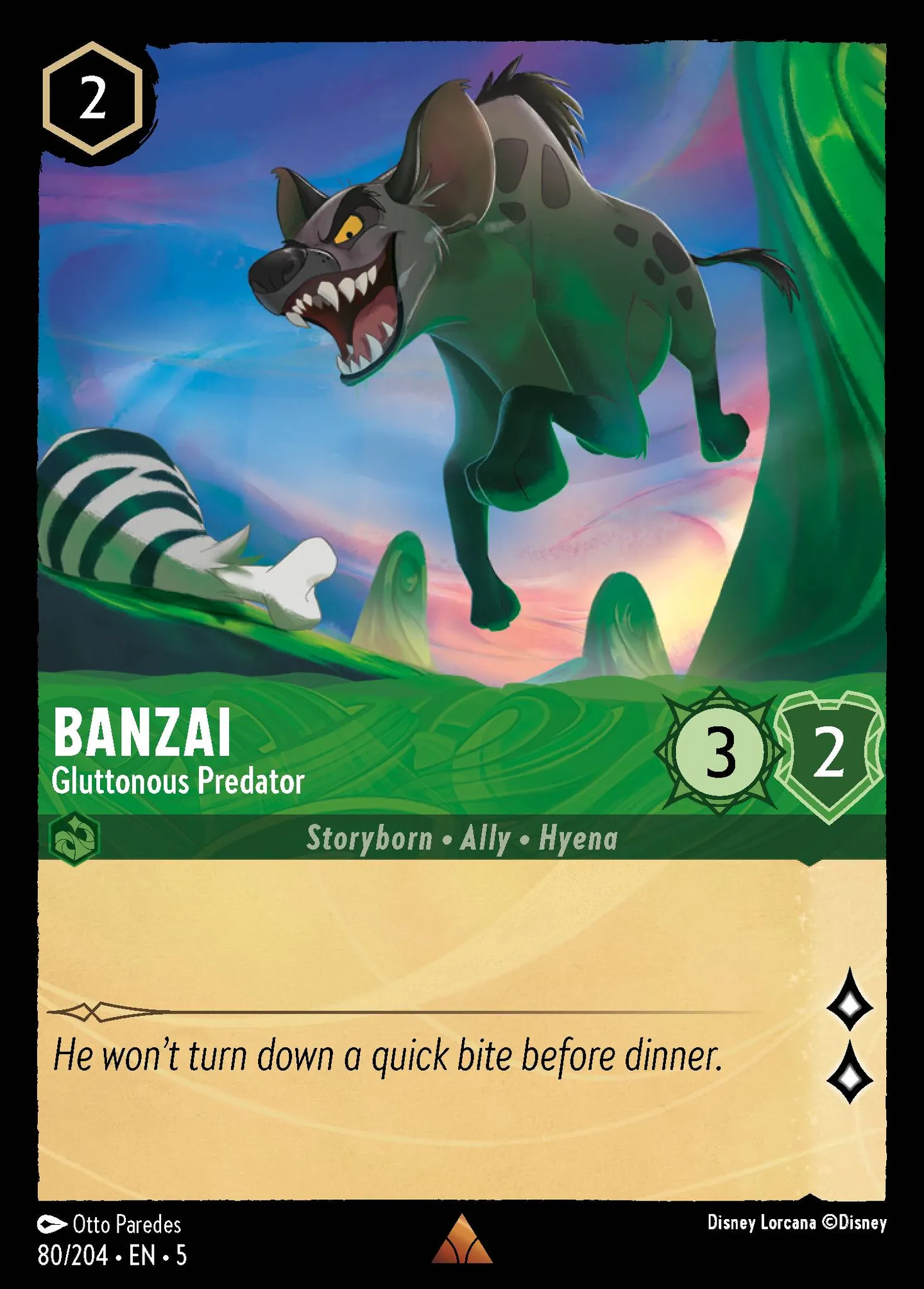 Banzai - Gluttonous Predator — Shimmering Skies — Lorcana