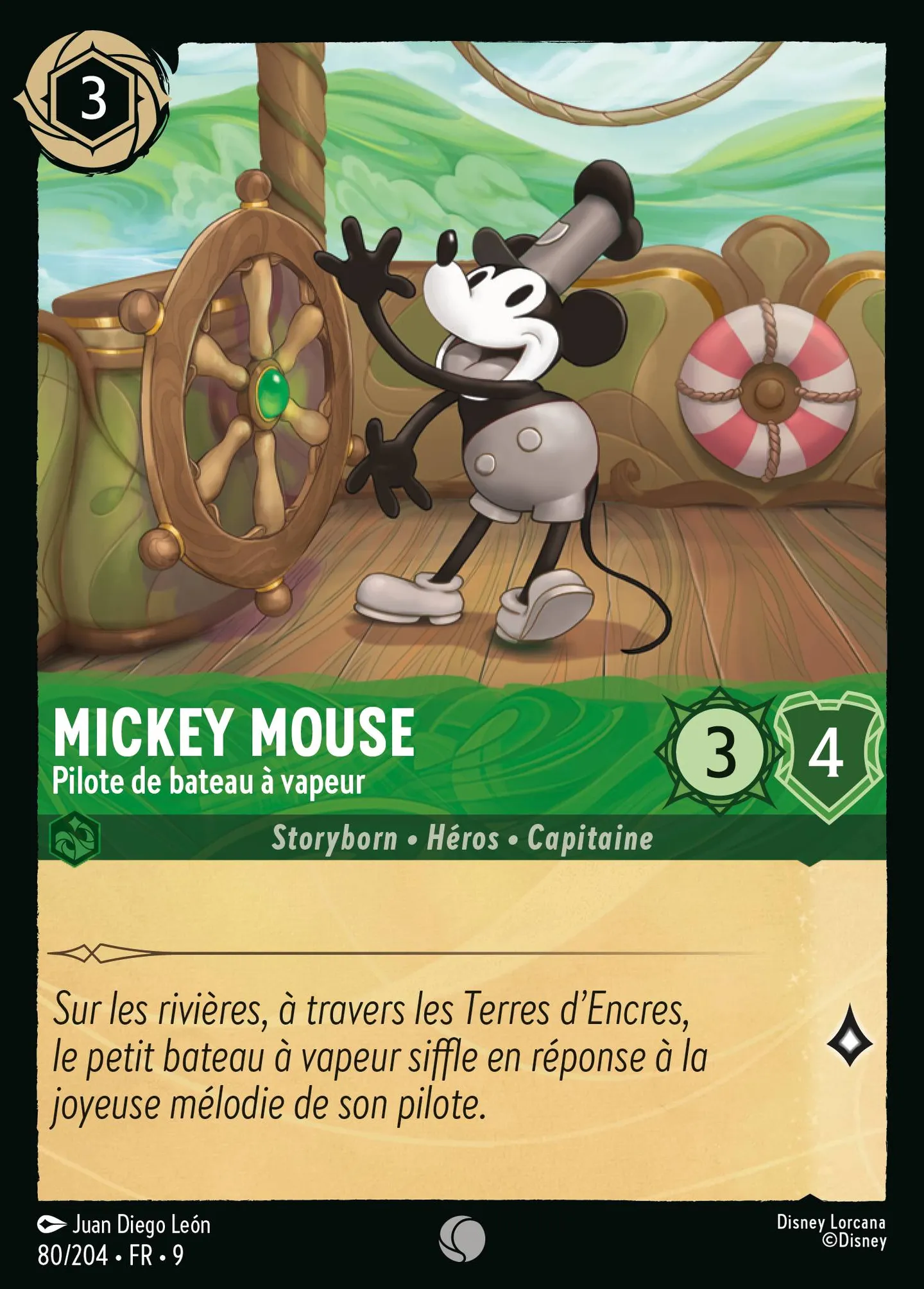 Mickey Mouse - Pilote de bateau à vapeur — Fabled — Lorcana