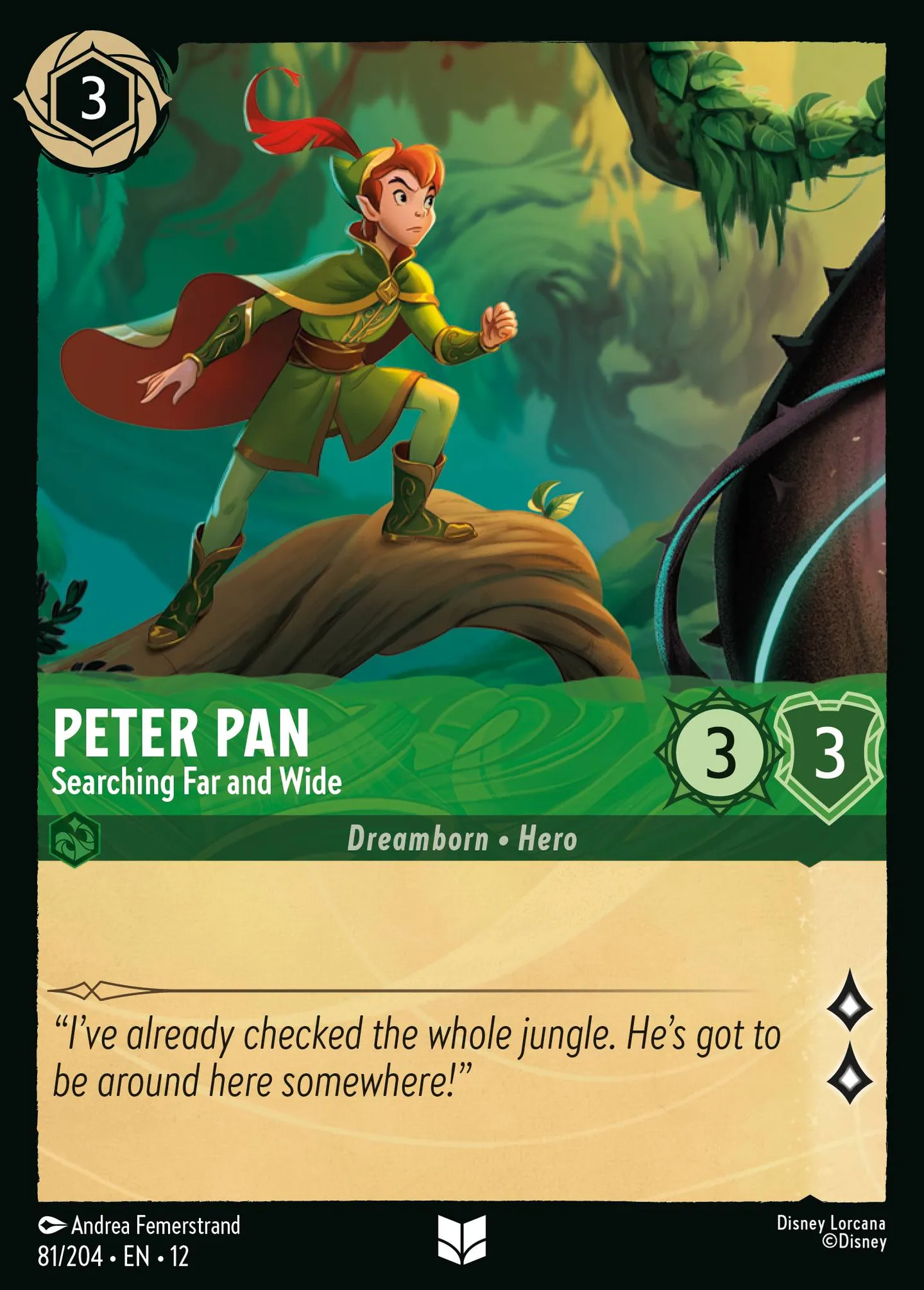 Peter Pan - Searching Far and Wide — Wilds Unknown — Lorcana