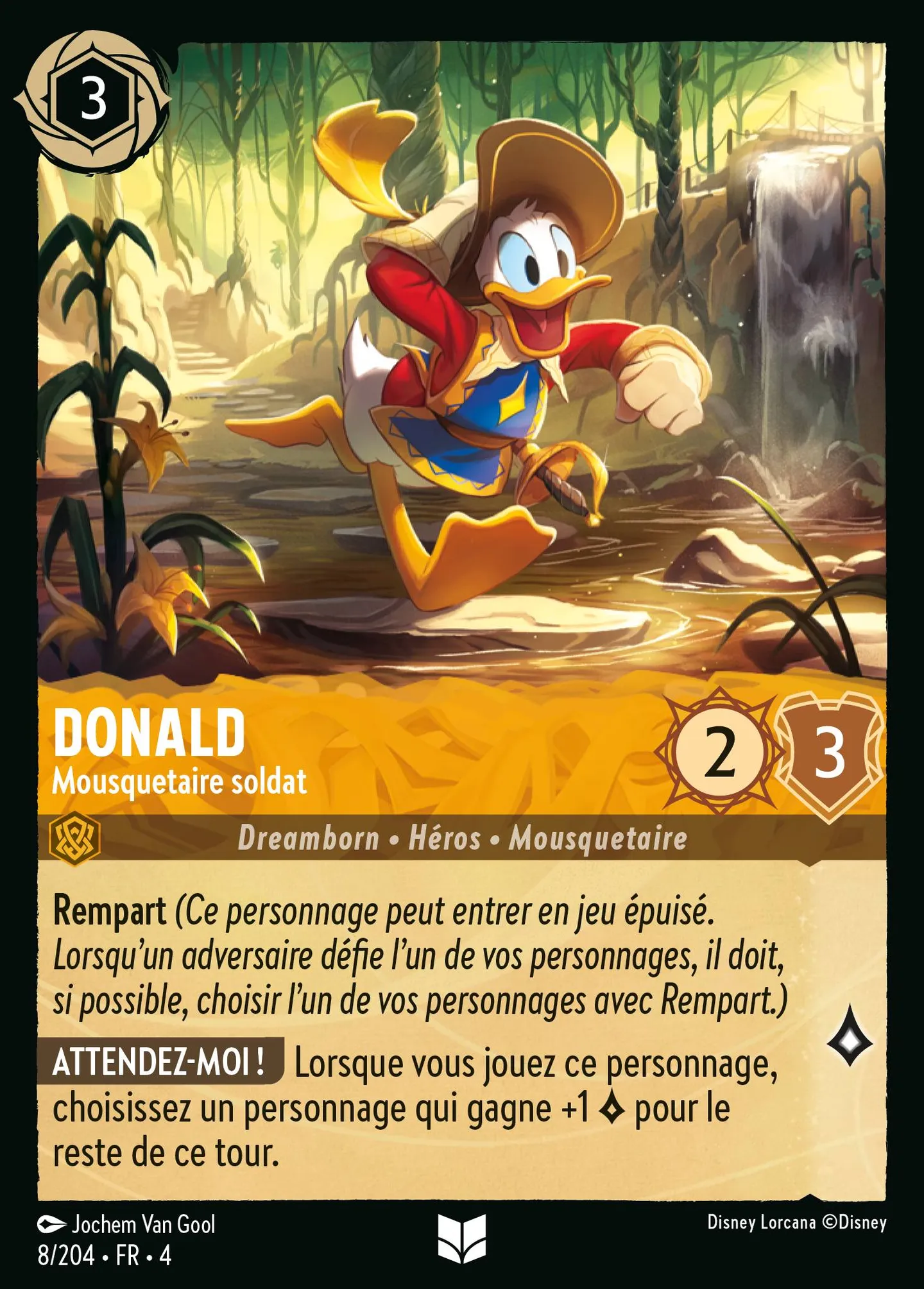 Donald - Mousquetaire soldat — Ursula's Return — Lorcana