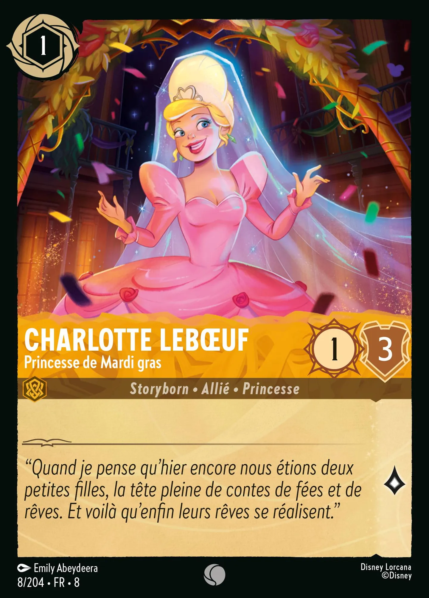 Charlotte Lebœuf - Princesse de Mardi gras — The Reign of Jafar — Lorcana