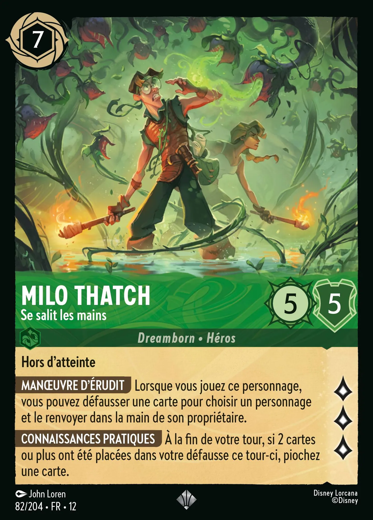 Milo Thatch - Se salit les mains — Wilds Unknown — Lorcana