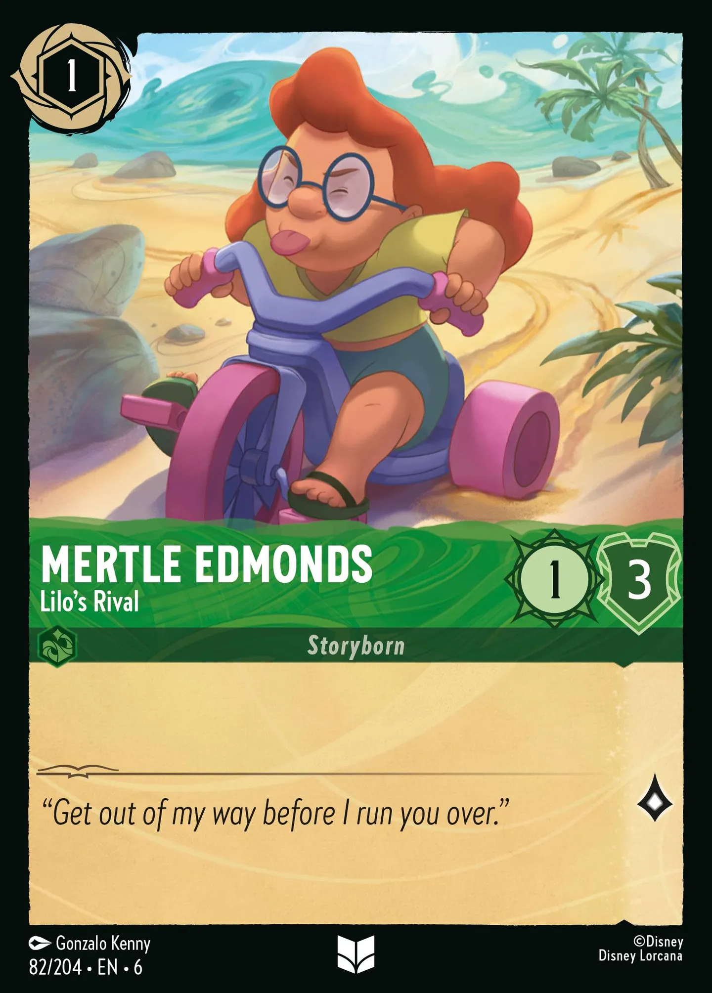 Mertle Edmonds - Lilo's Rival — Azurite Sea — Lorcana