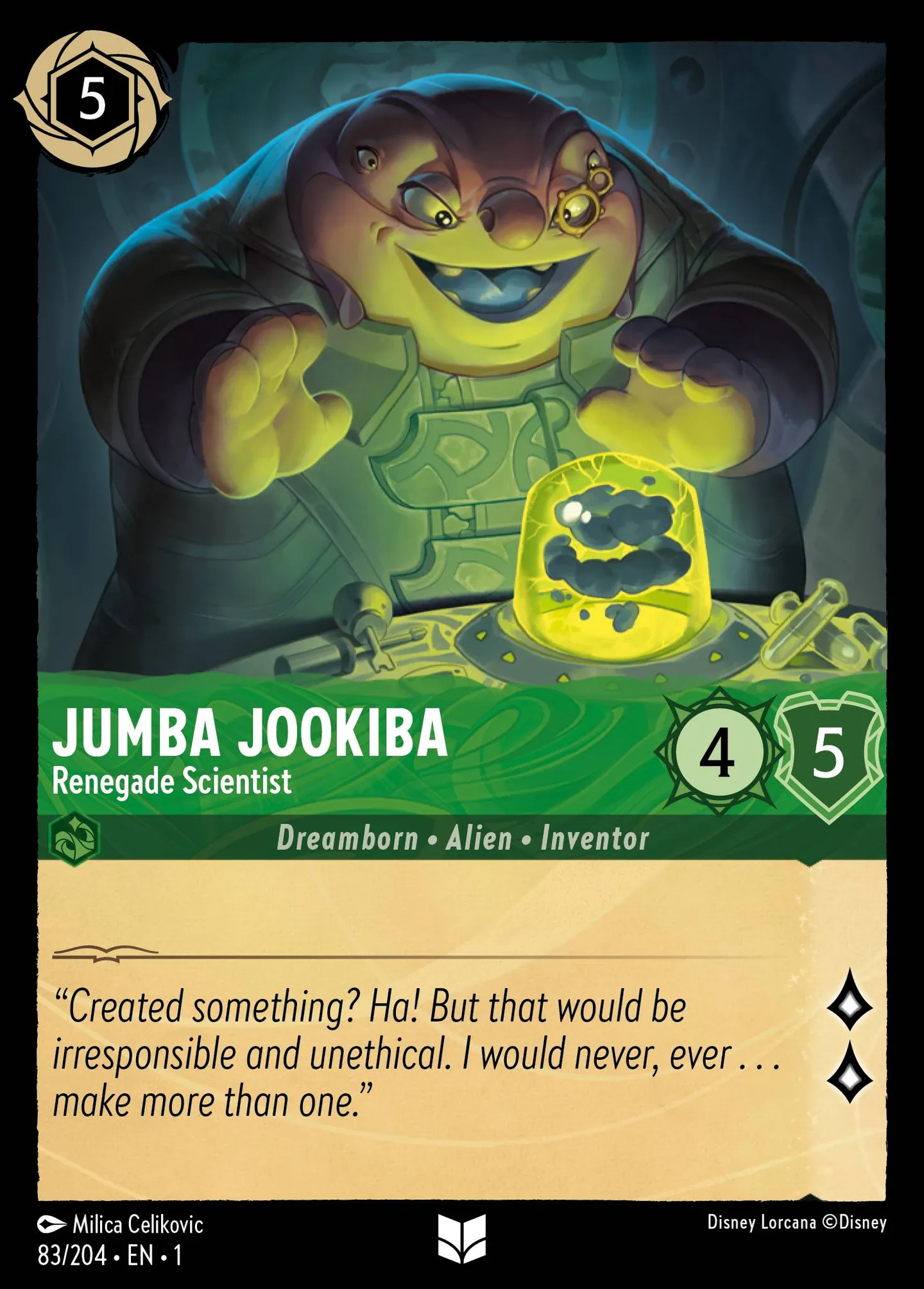 Jumba Jookiba - Renegade Scientist — The First Chapter — Lorcana