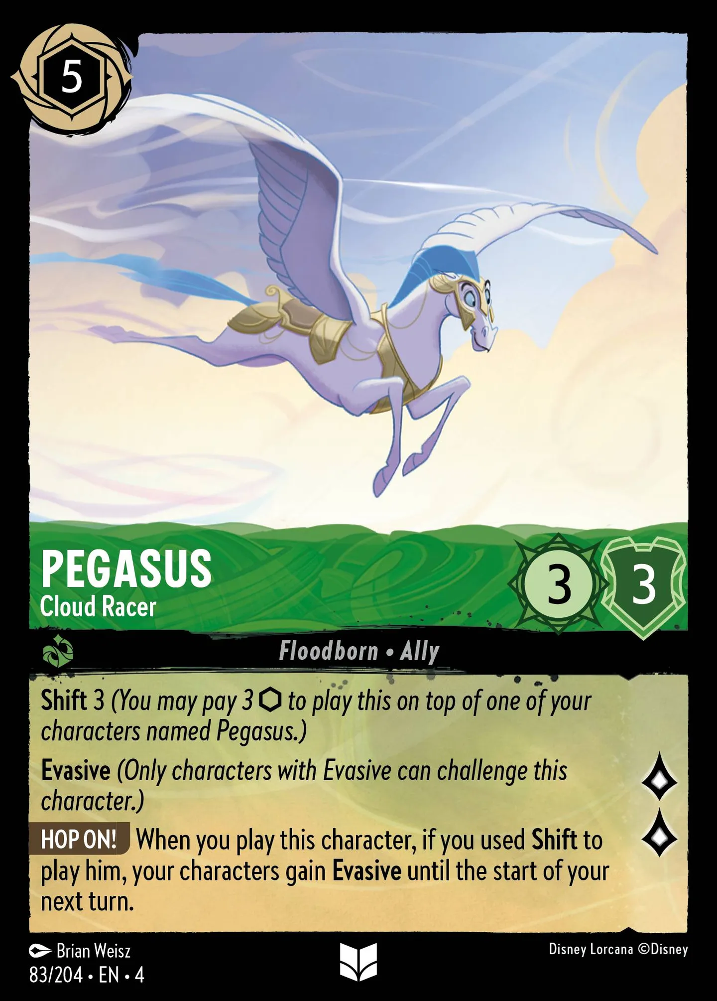 Pegasus - Cloud Racer — Ursula's Return — Lorcana