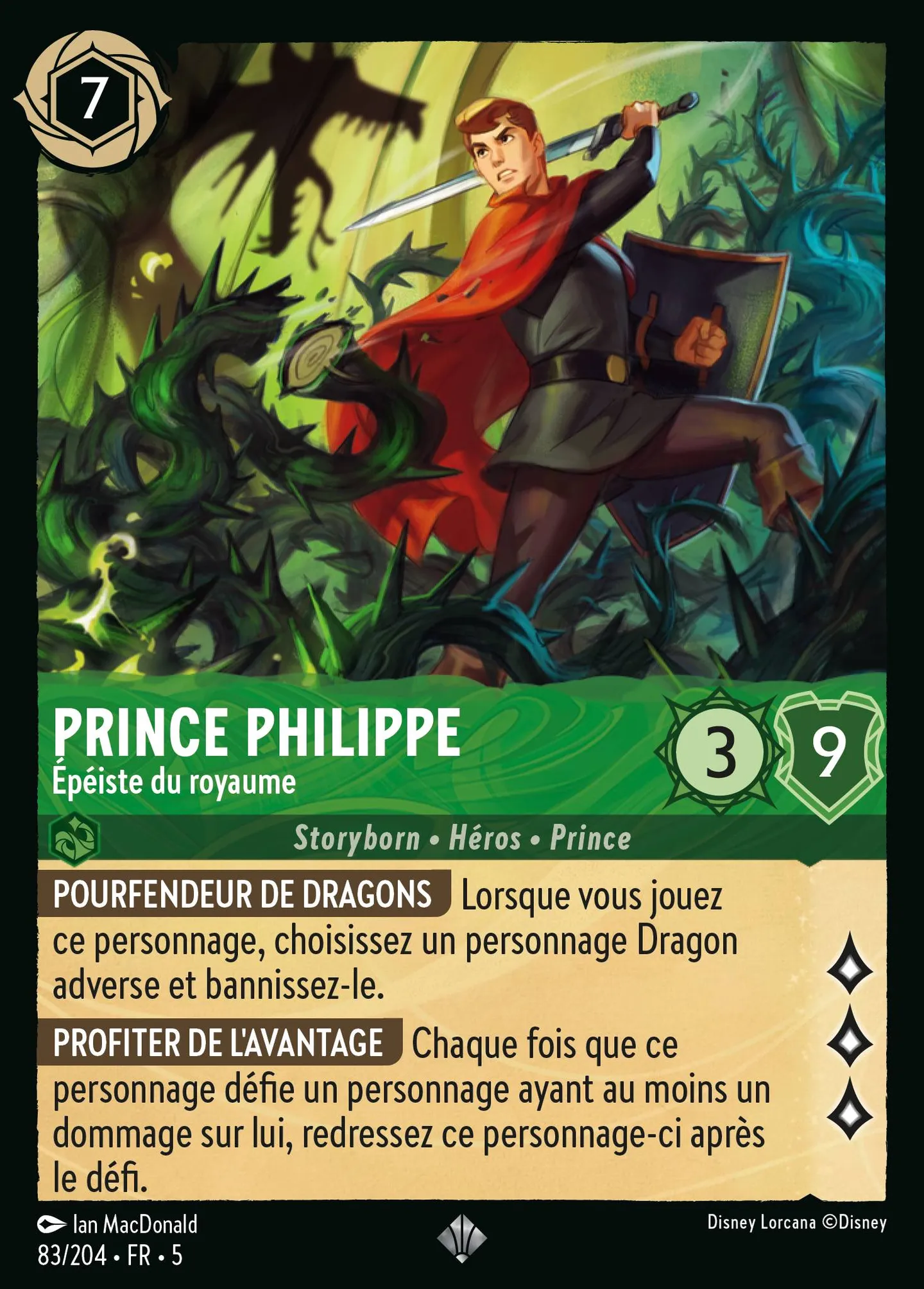 Prince Philippe - Épéiste du royaume — Shimmering Skies — Lorcana