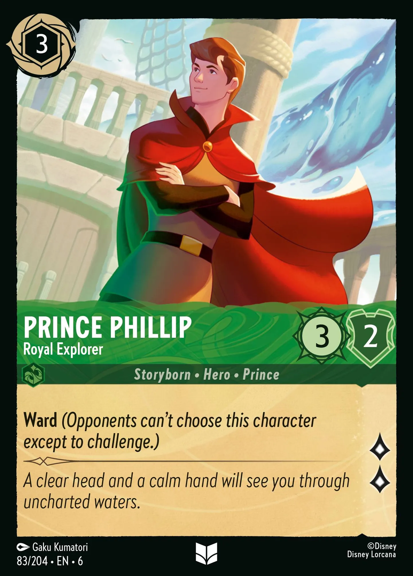 Prince Phillip - Royal Explorer — Azurite Sea — Lorcana