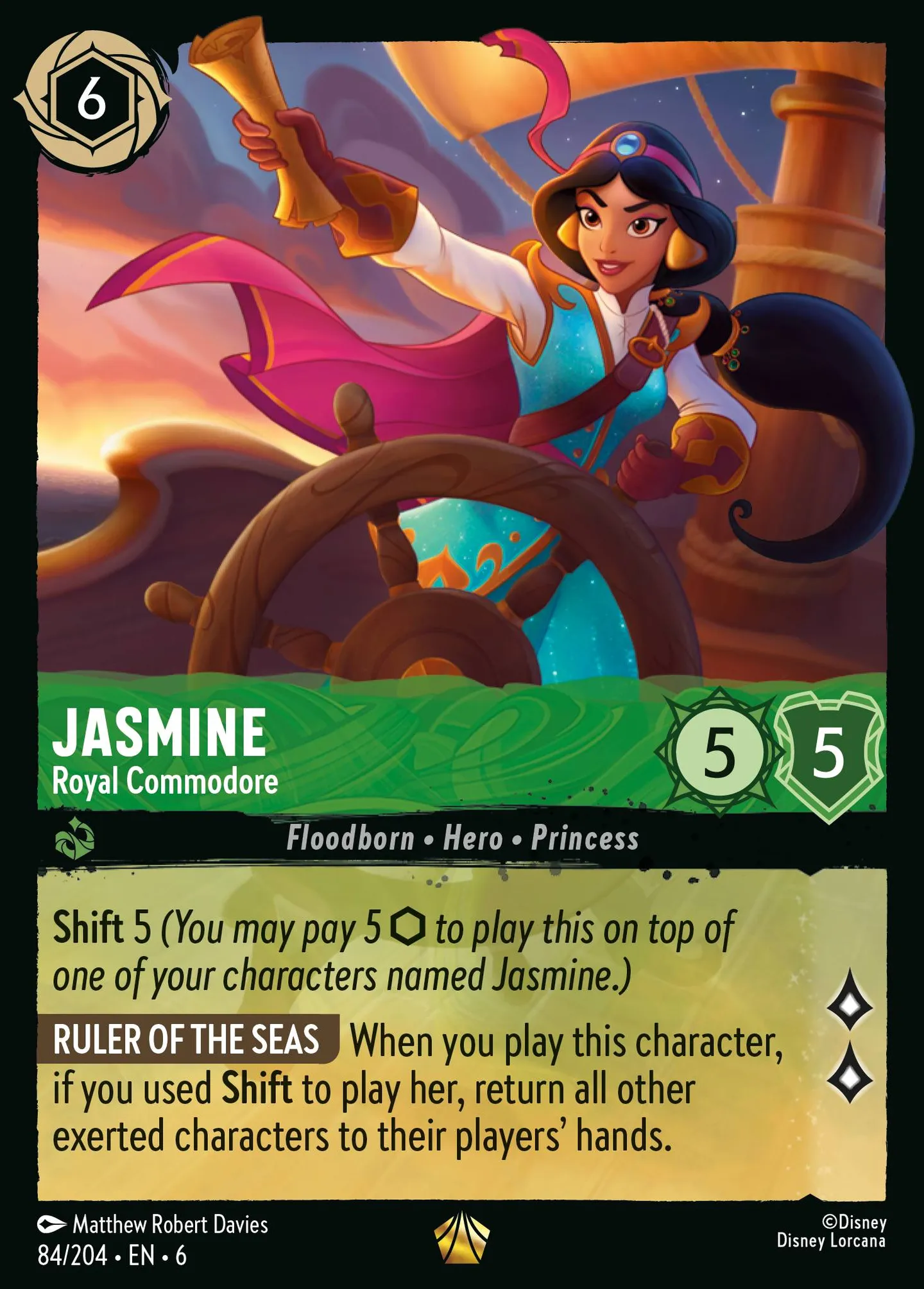 Jasmine - Royal Commodore — Azurite Sea — Lorcana