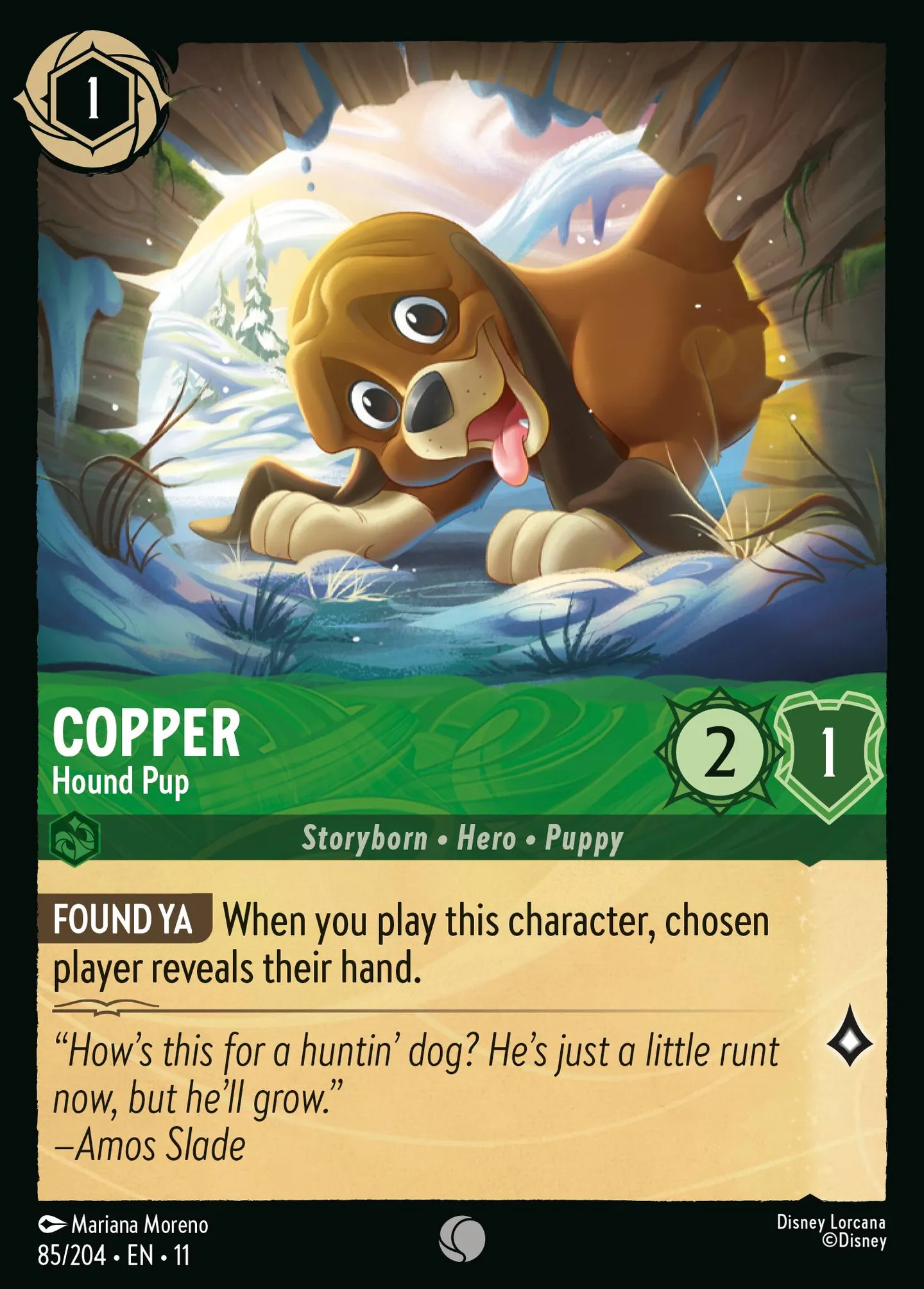 Copper - Hound Pup — Winterspell — Lorcana