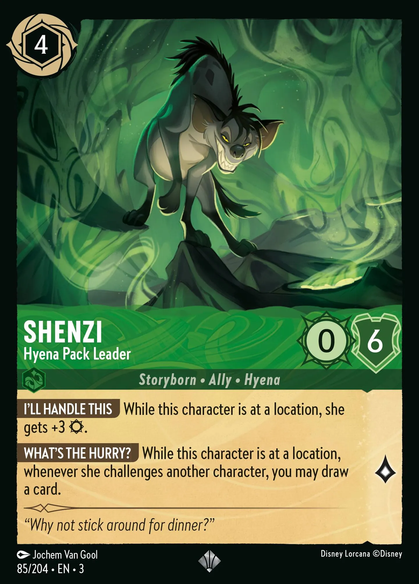 Shenzi - Cheffe de meute des hyènes — Into the Inklands — Lorcana