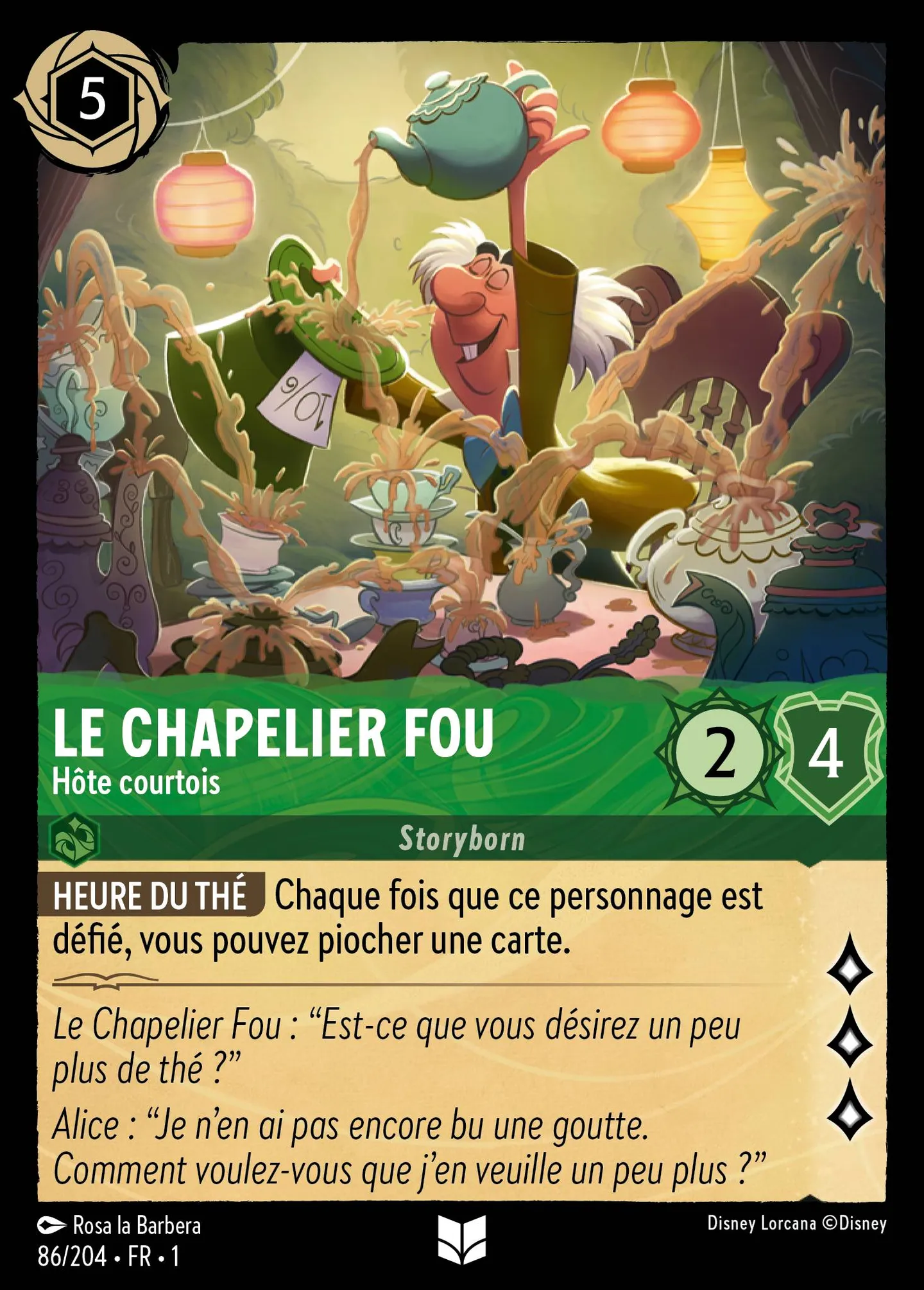Le Chapelier Fou - Hôte courtois — The First Chapter — Lorcana