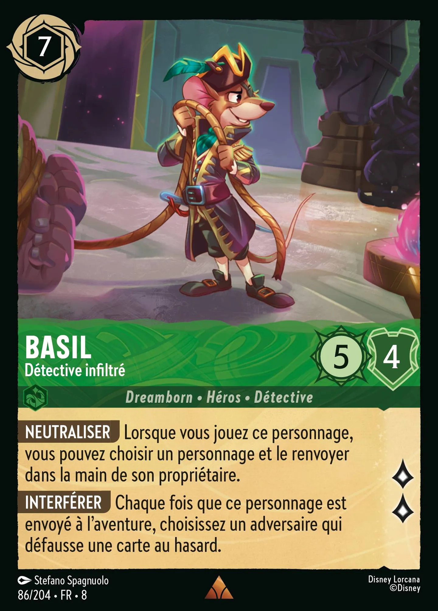 Basil - Détective infiltré — The Reign of Jafar — Lorcana