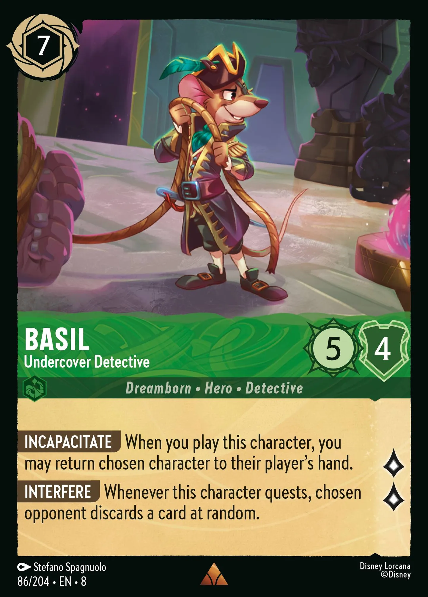 Basil - Détective infiltré — The Reign of Jafar — Lorcana