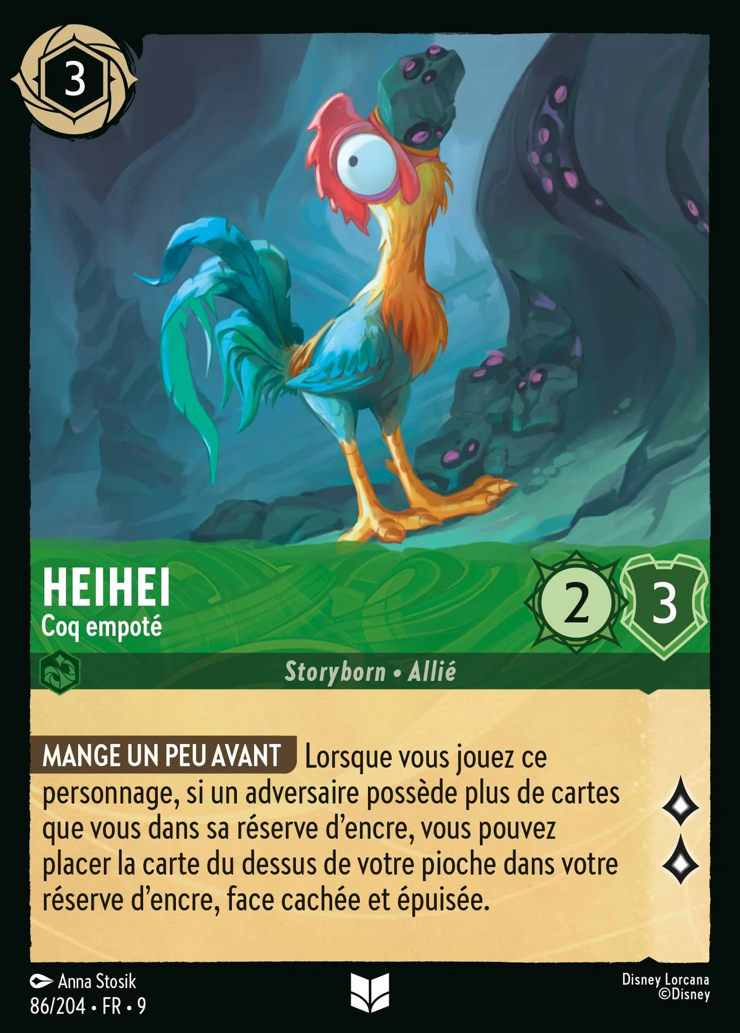 Heihei - Coq empoté — Fabled — Lorcana