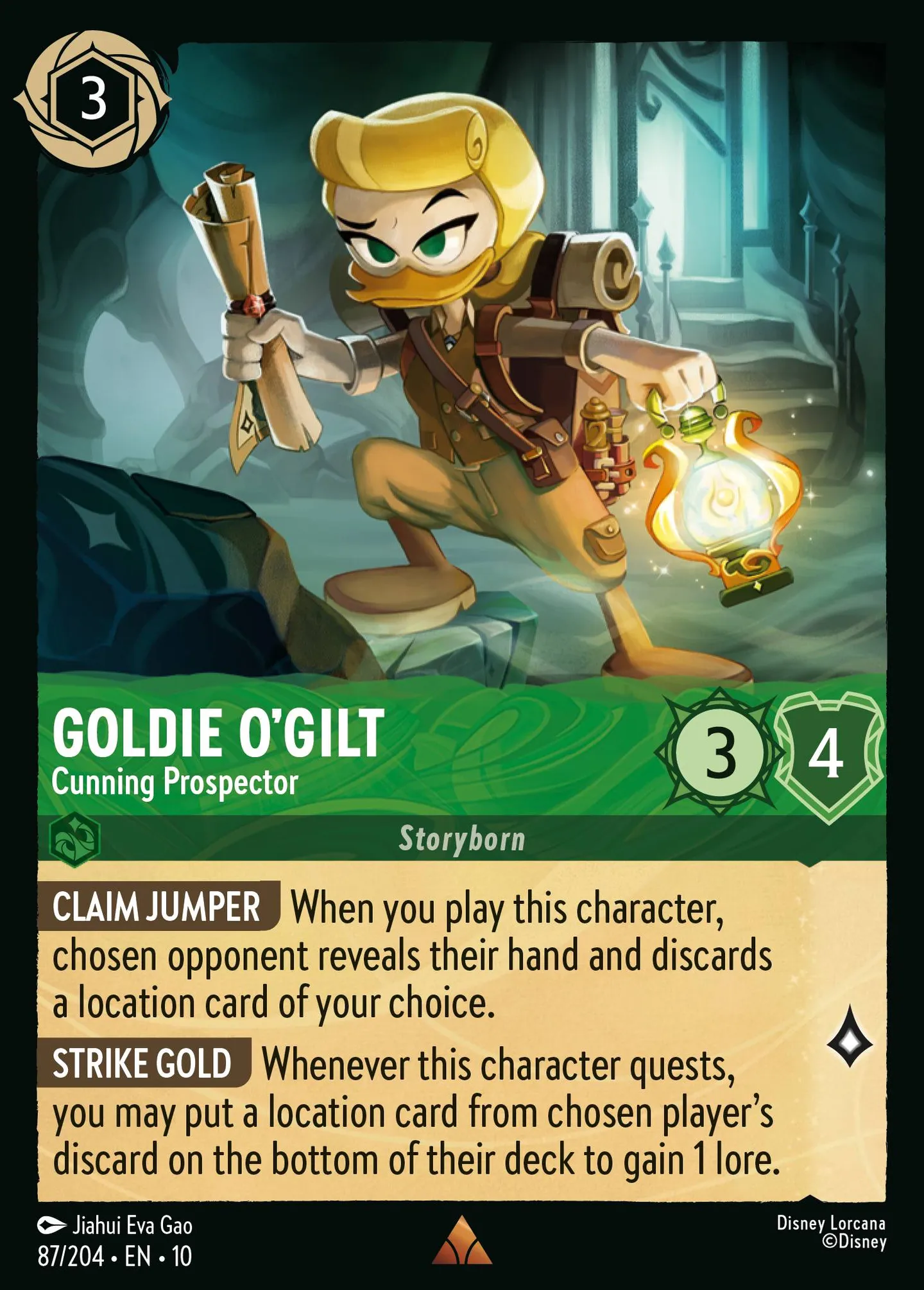 Goldie O'Gilt - Prospectrice rusée — Whispers in the Well — Lorcana
