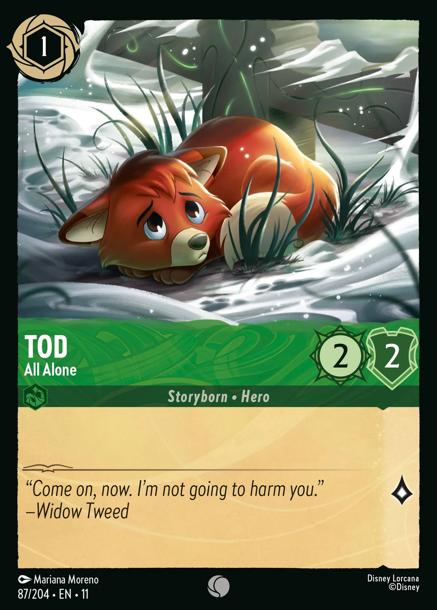 Tod - All Alone — Winterspell — Lorcana