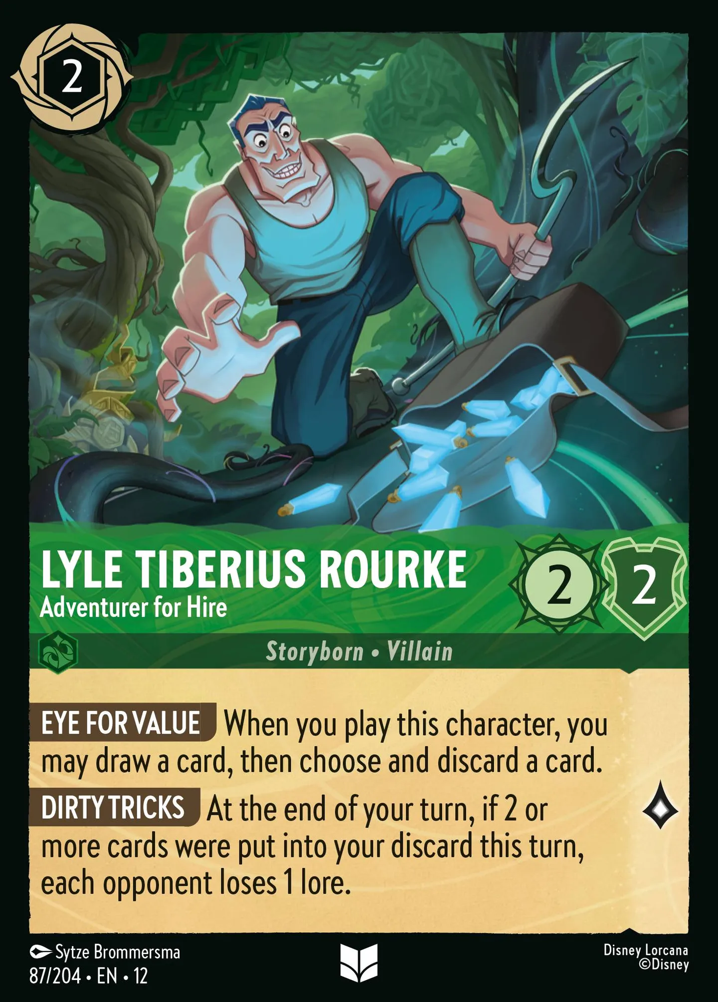 Lyle Tiberius Rourke - Adventurer for Hire — Wilds Unknown — Lorcana